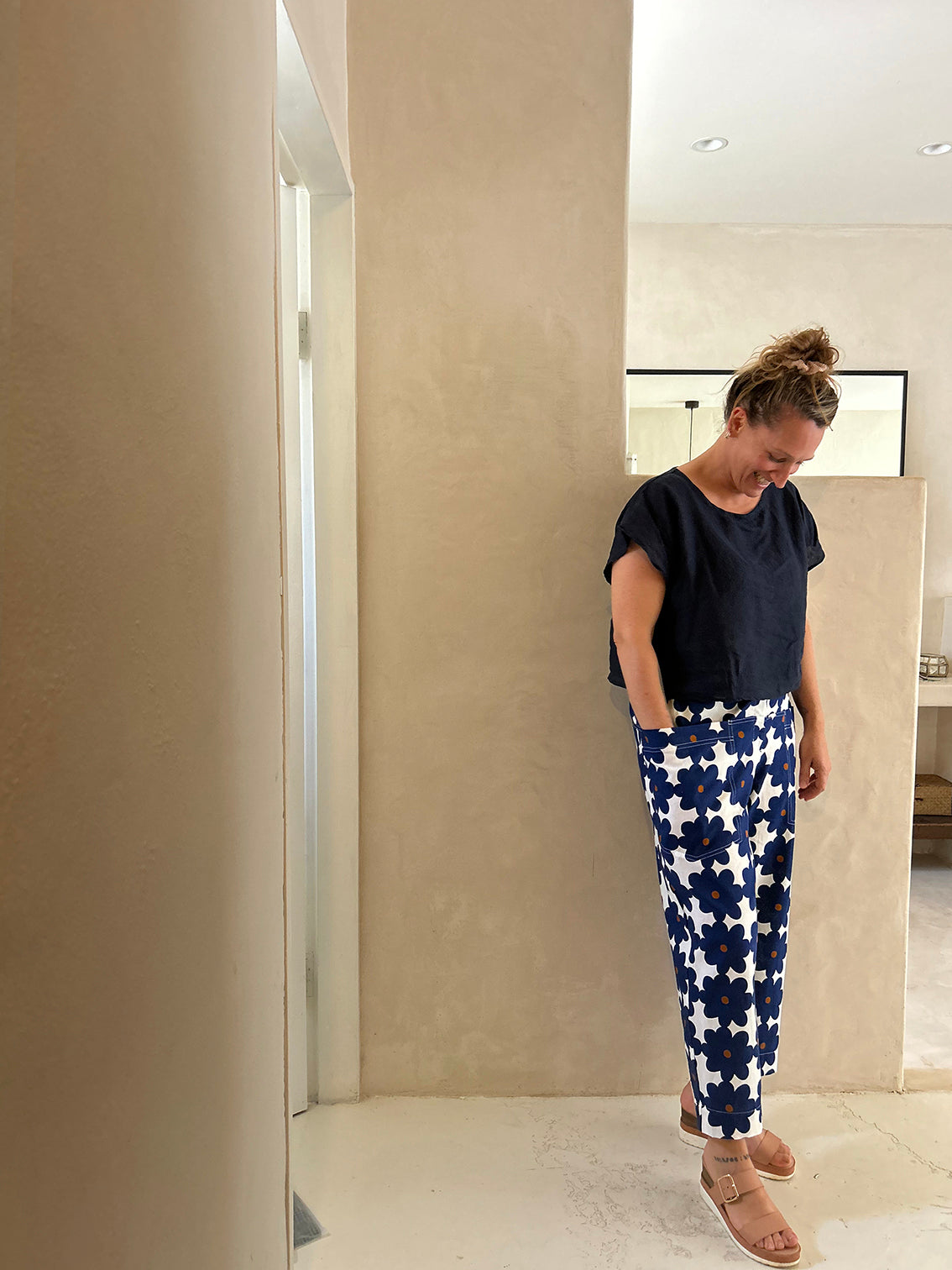 Bloom 100% linen cotton pants