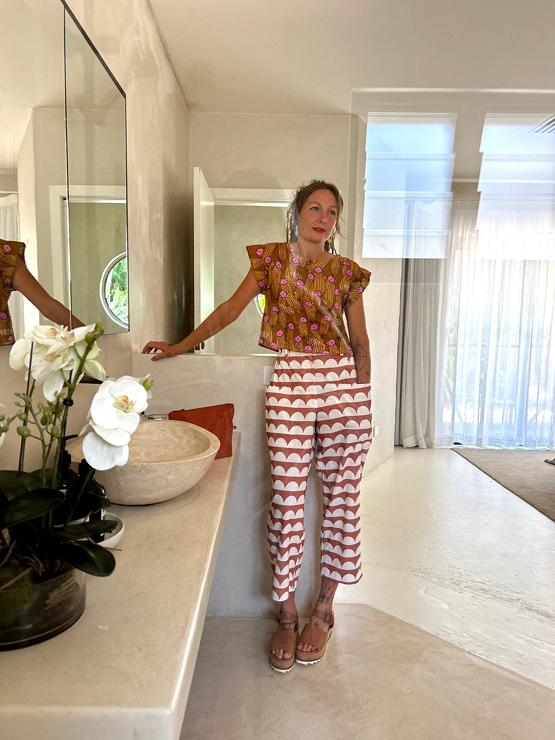 Ocha Hills 100% linen cotton pants