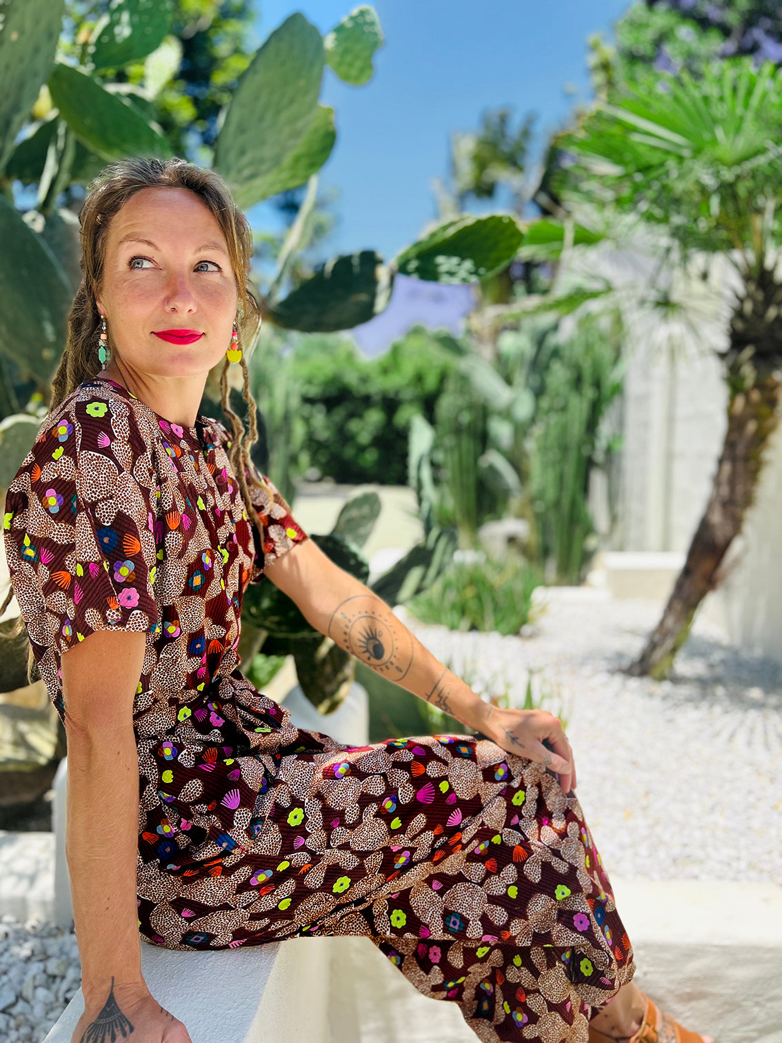 Cacti Play seersucker jumpsuit