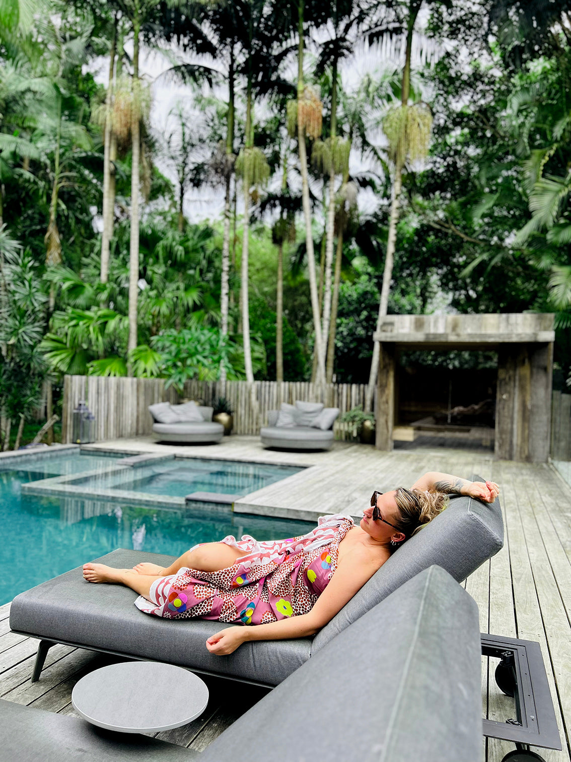 Neon Cacti Bloom 95% cotton 5% Silk Scarf/Sarong