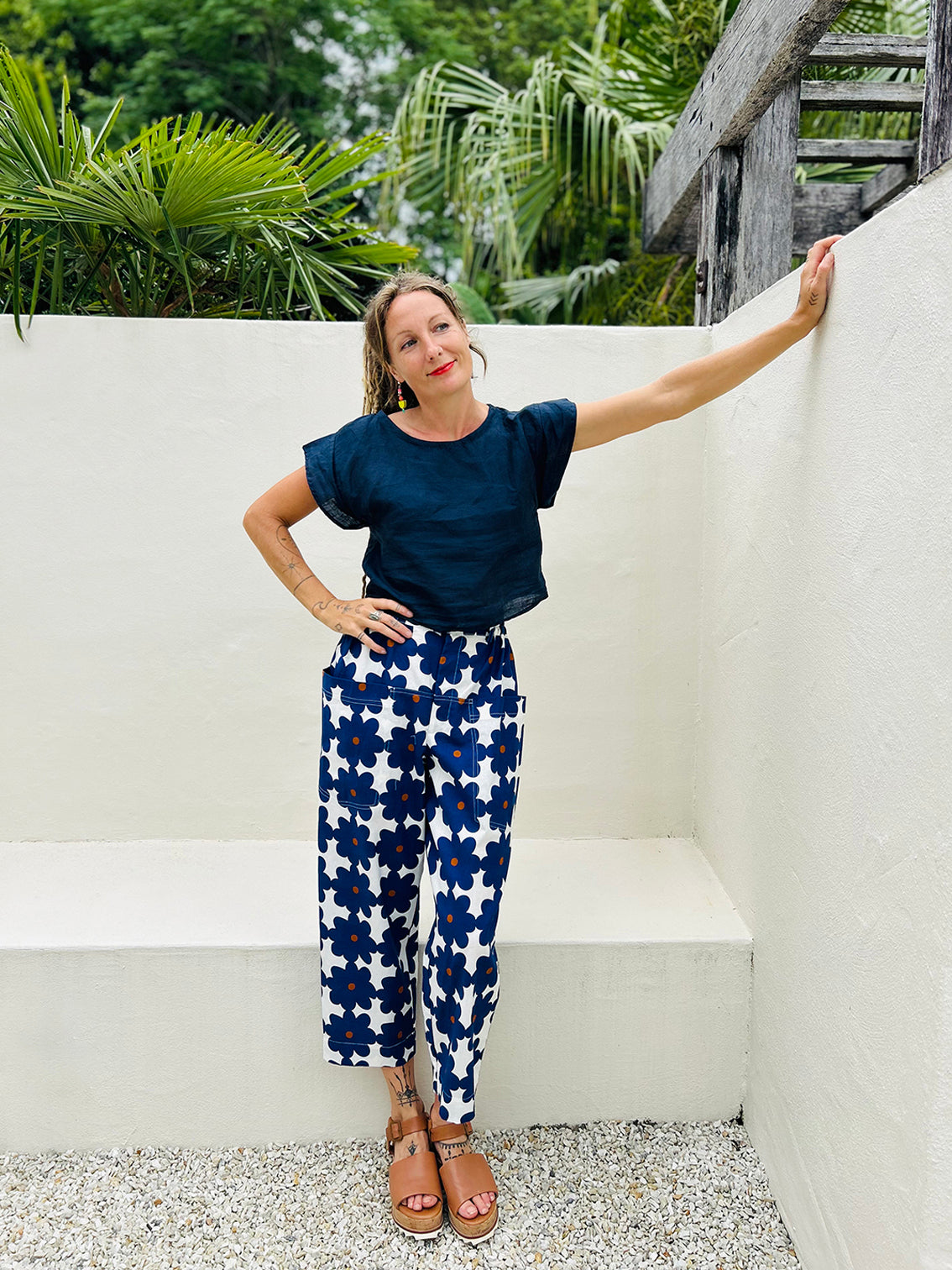 Bloom 100% linen cotton pants