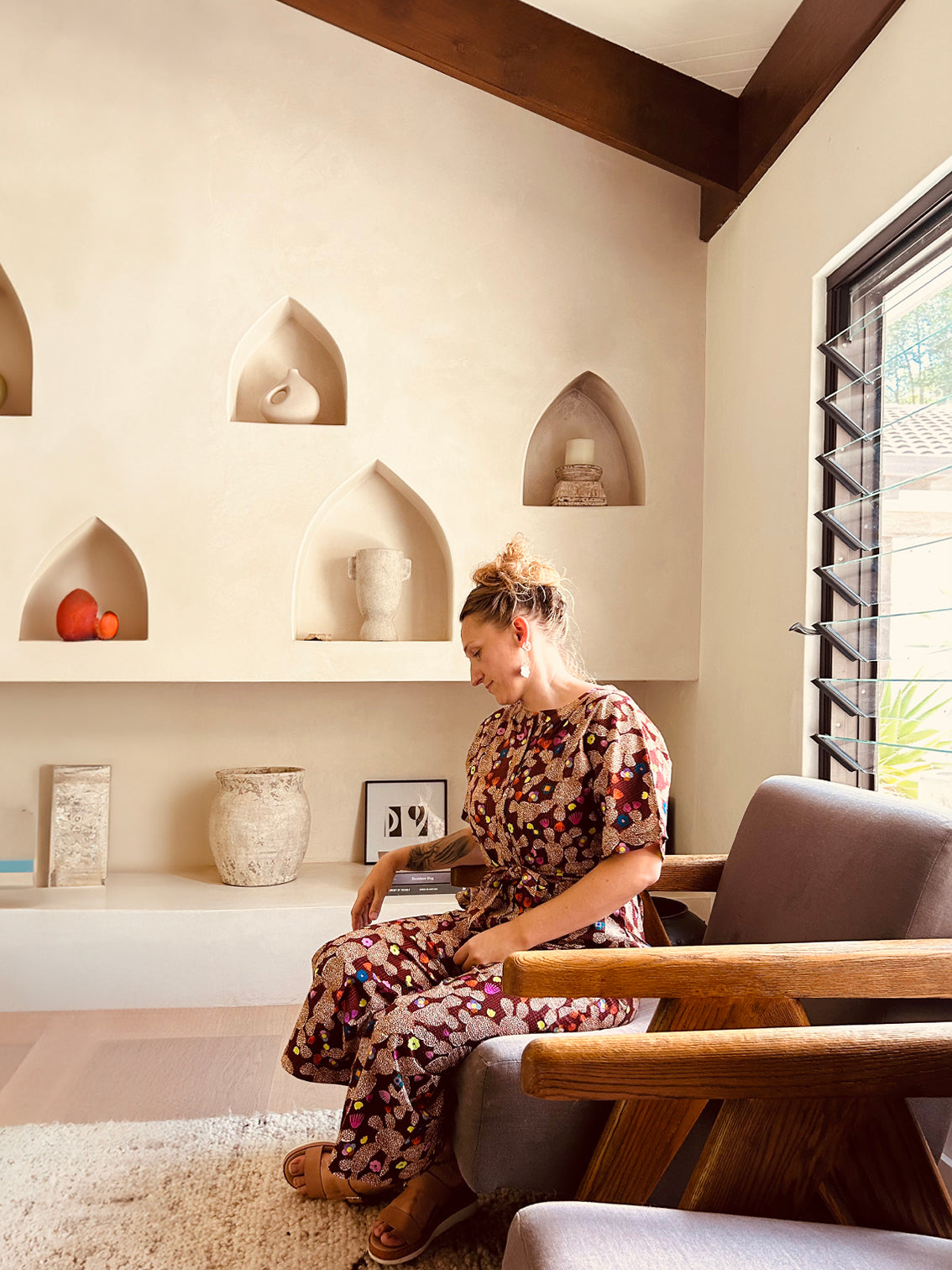 Cacti Play seersucker jumpsuit