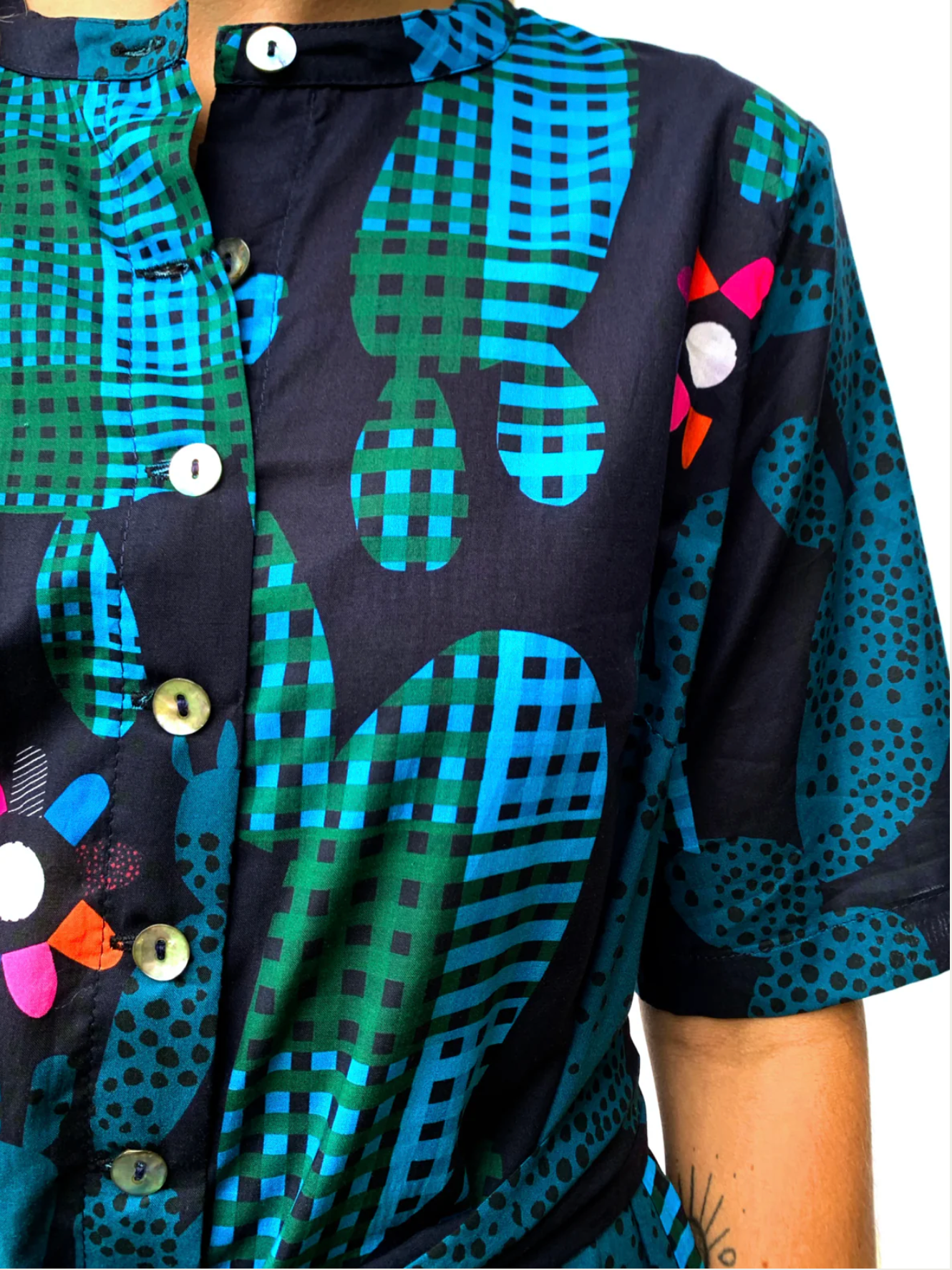 Blink Cactus viscose crepe (CUT PIECE 40cm)