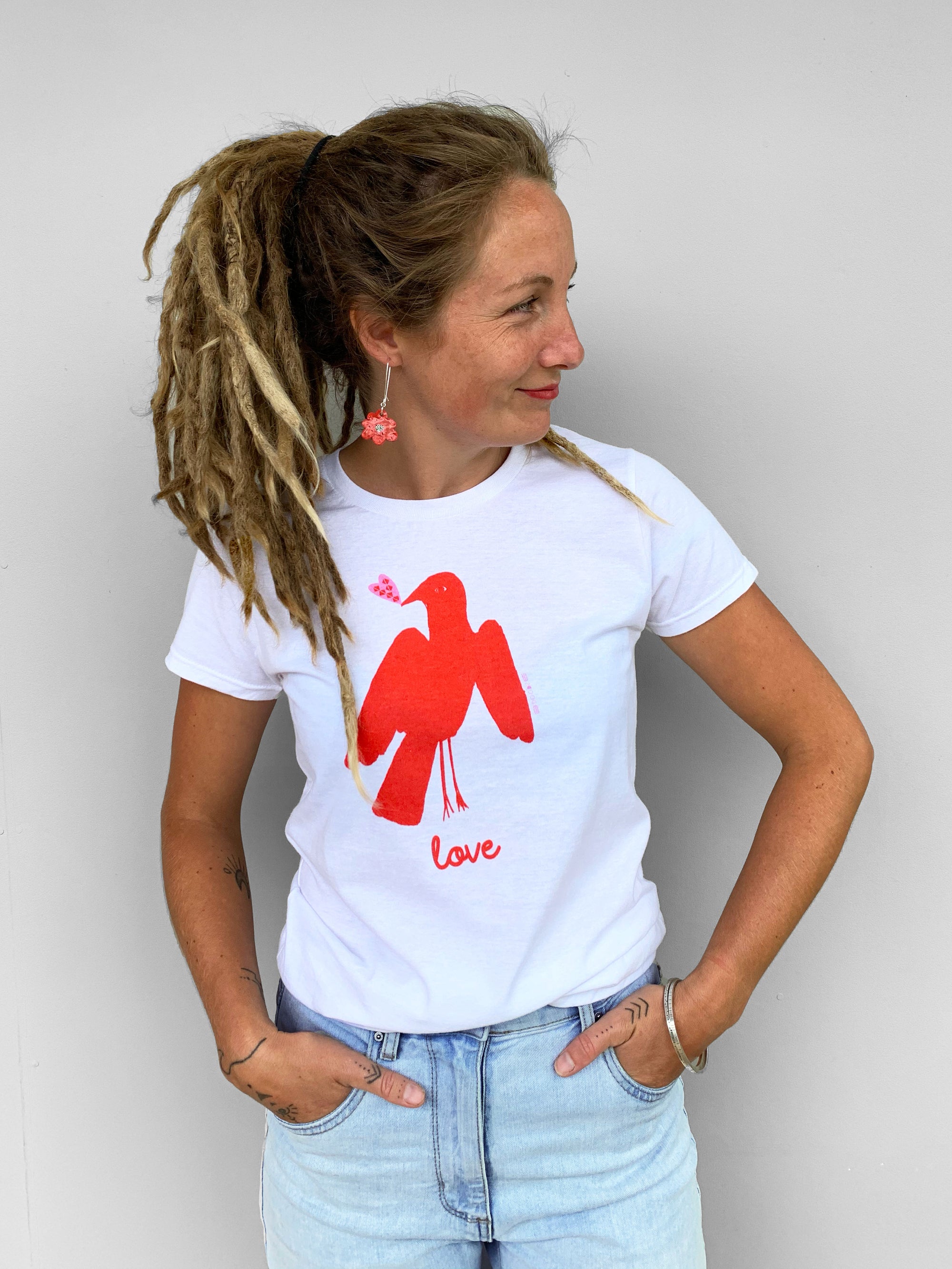 Love Bird 100% cotton T&#39;shirt