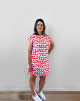 Red Ripples Jersey T'dress
