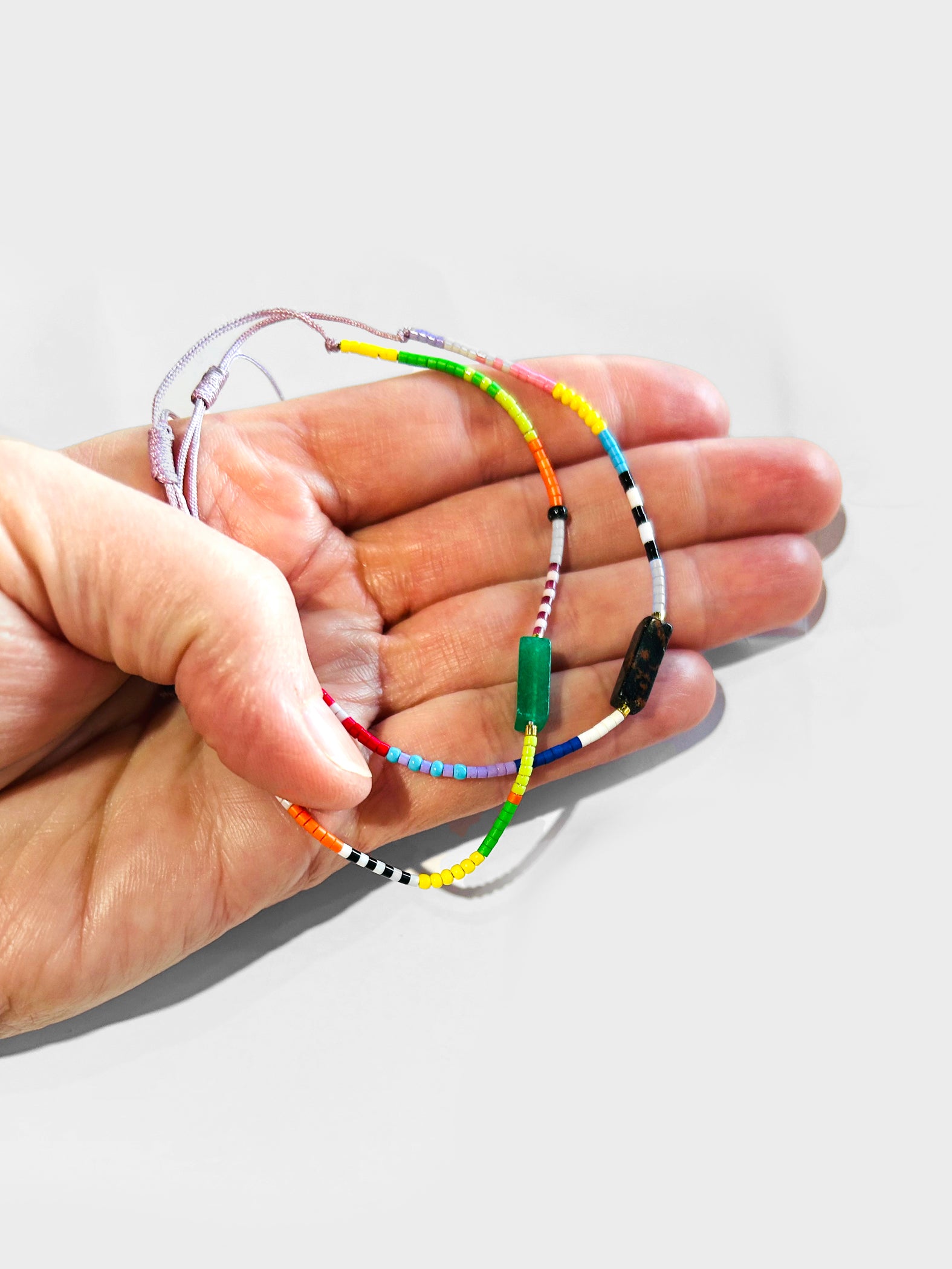 Stitch To Stitch Decorated Multicolour Beaded Bracelet's