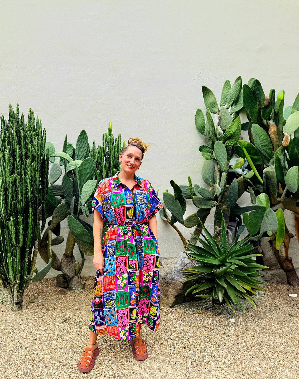 Succulent Love cotton seersucker dress