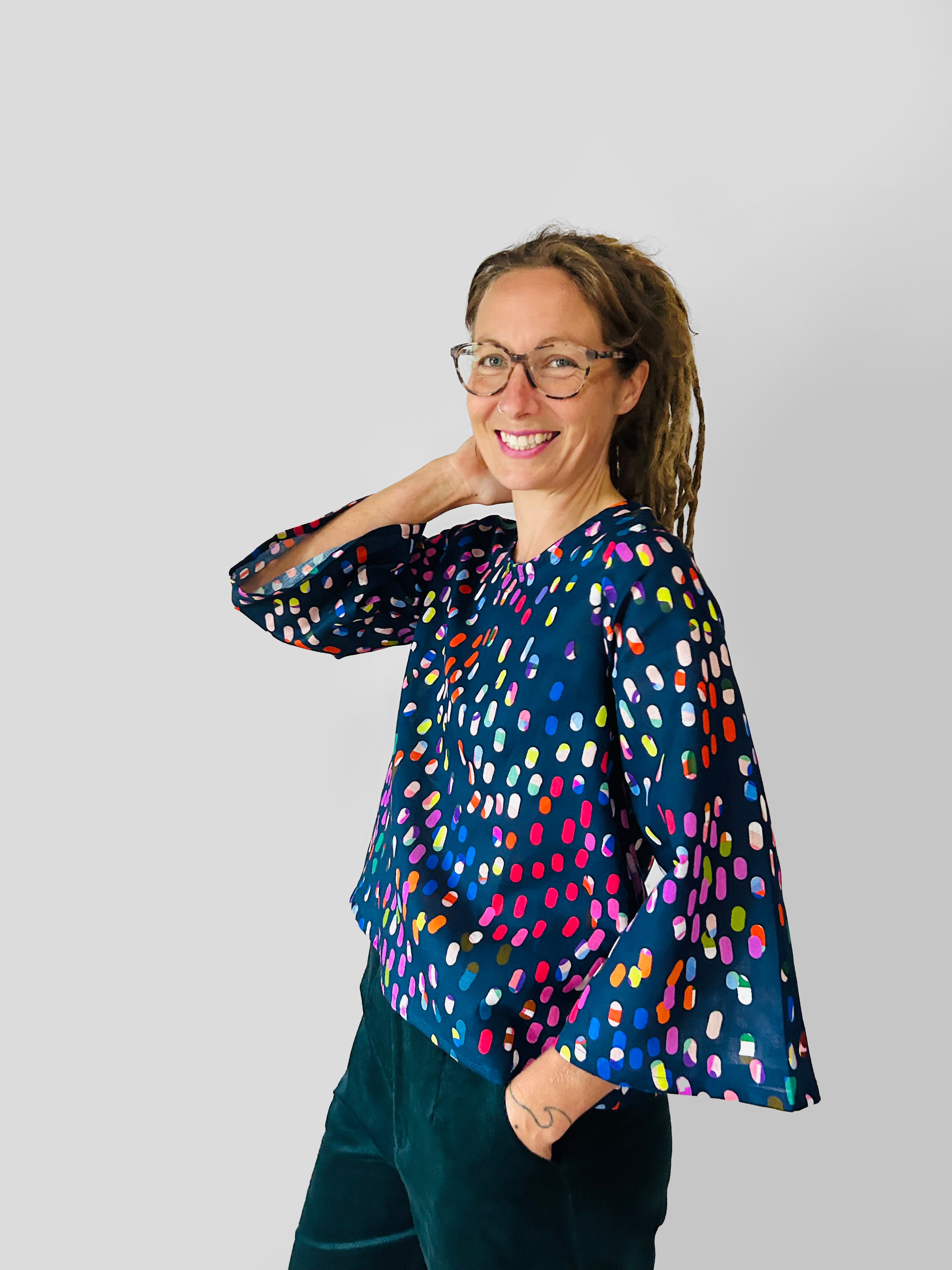 Paint Play Cotton Linen Top