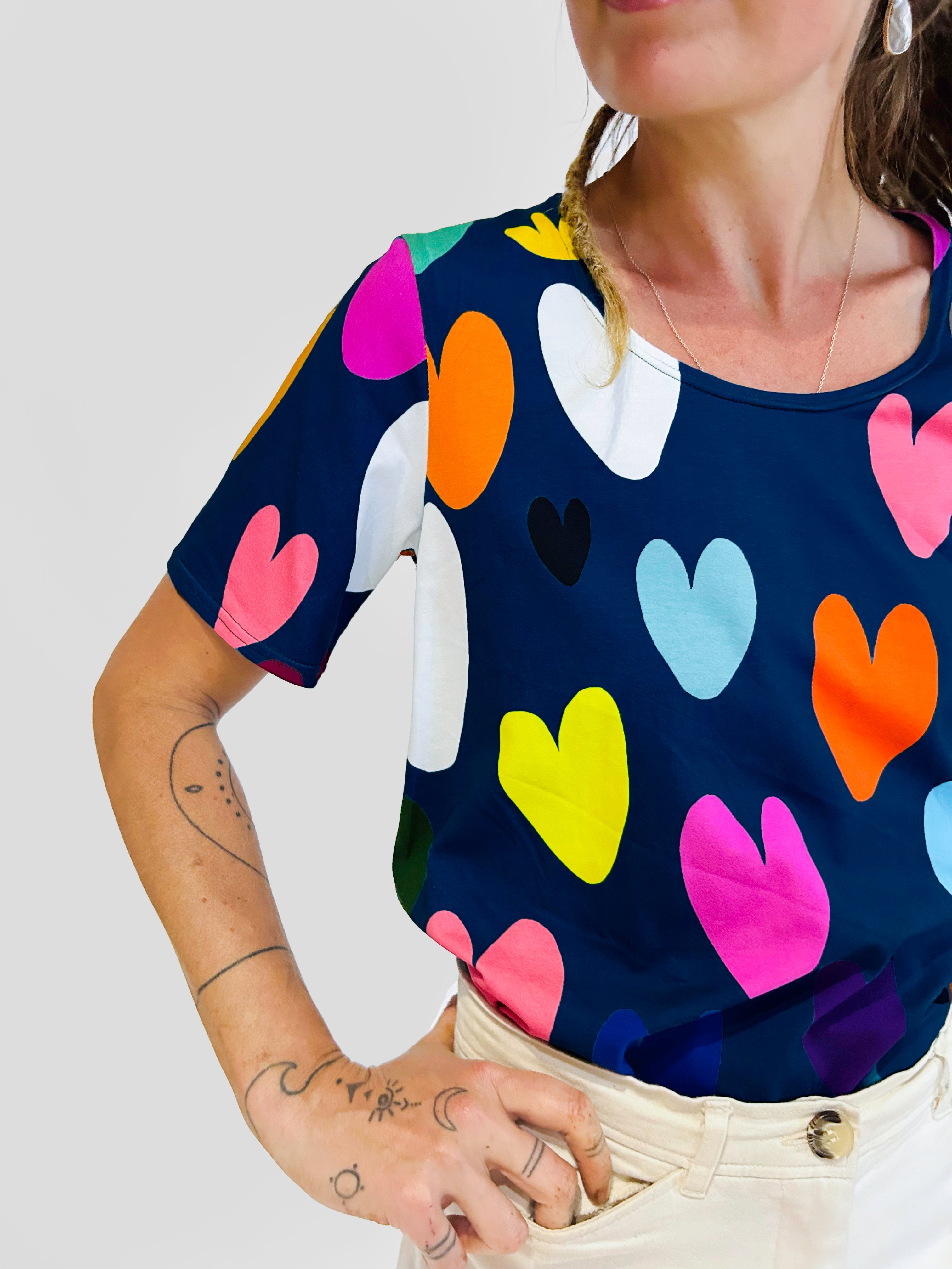 Doops Hearts Jersey (Navy) Hearts