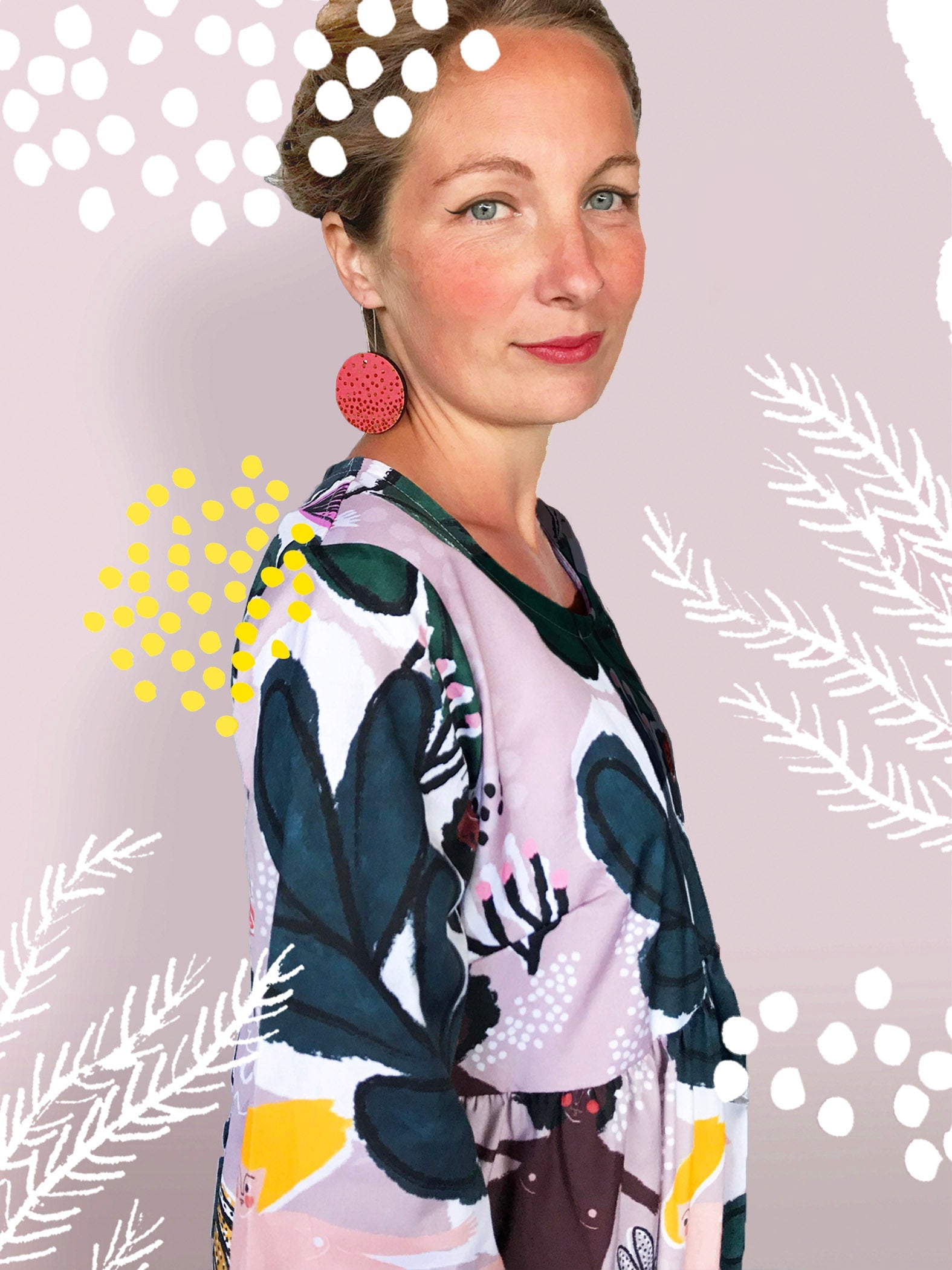 Bathing Seaweed Ladies (light version) viscose crepe (CUT PIECE 2M $30)