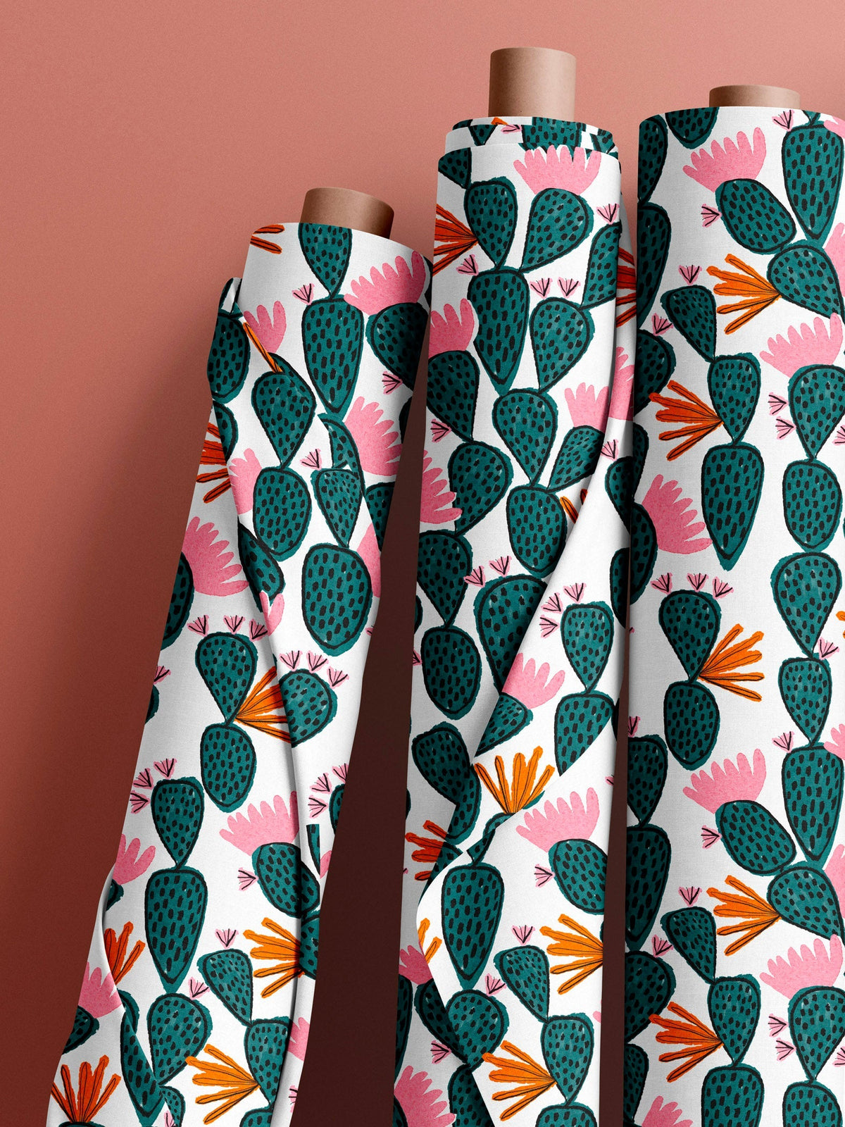 Cactus Moon Bloom quilt cotton (cut piece 50cm) small scale