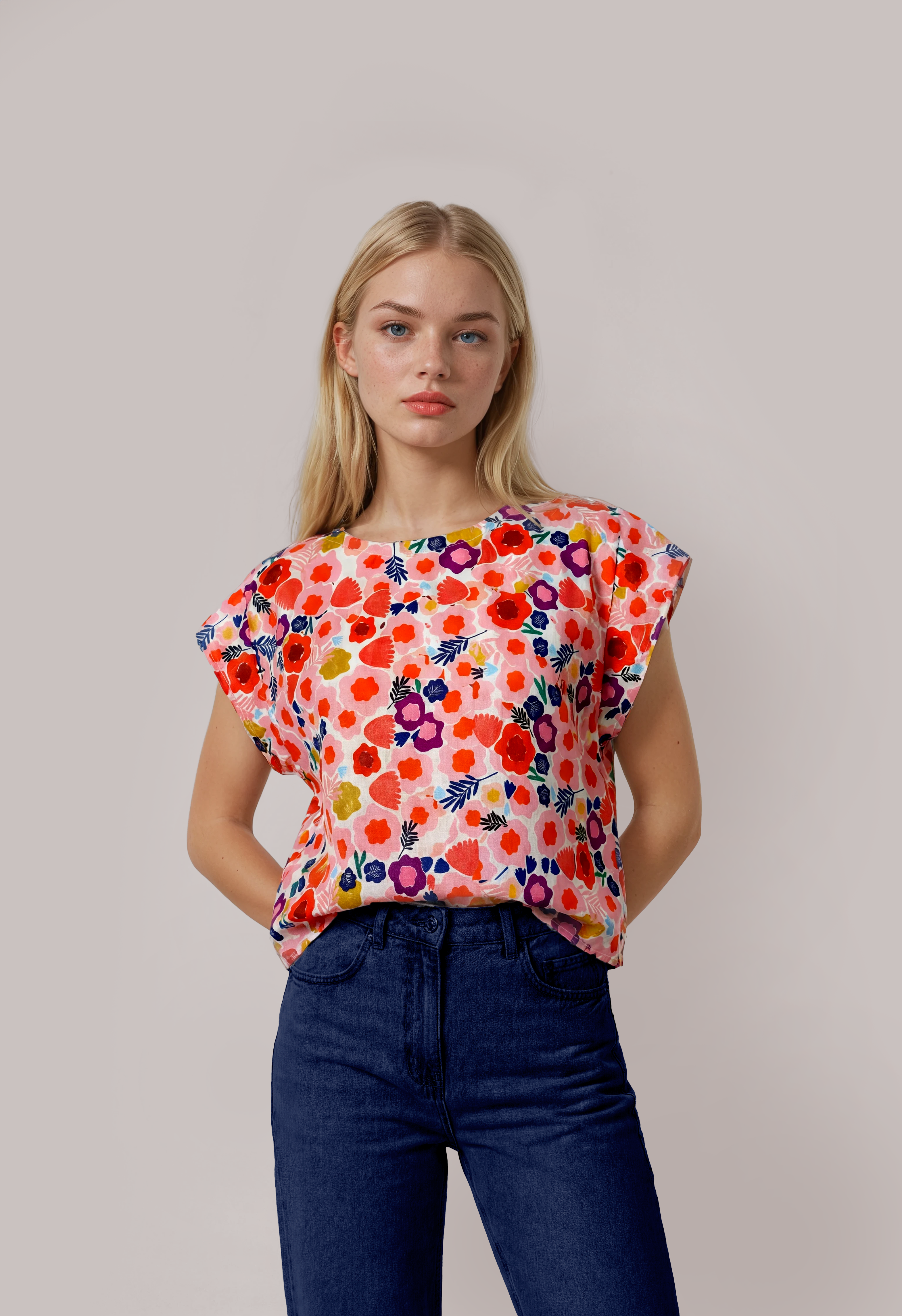 blooming Blossom cotton linen (sample S)