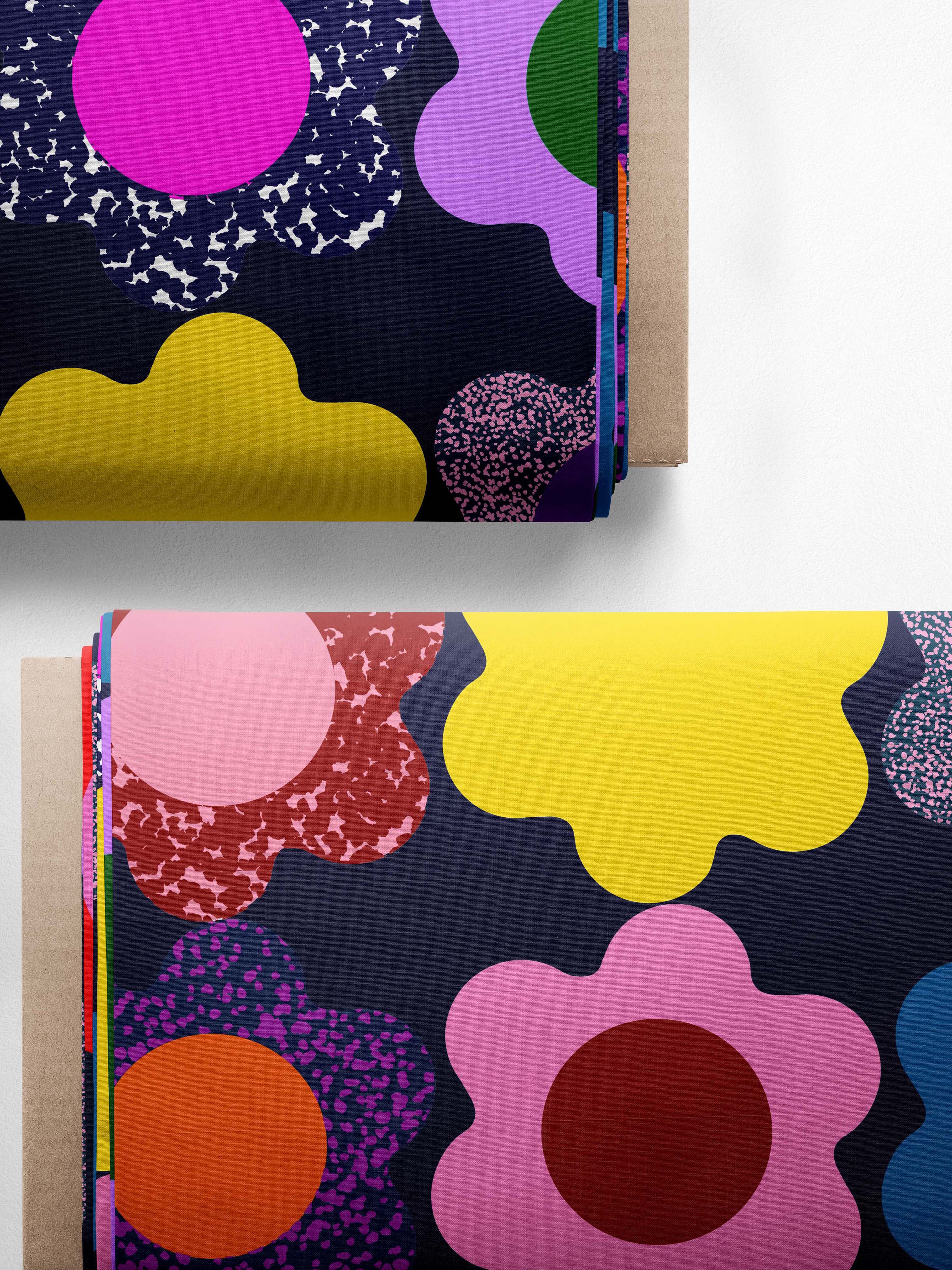 Flower Power Doops organic cotton linen (CUT PIECE 1.7M $20)