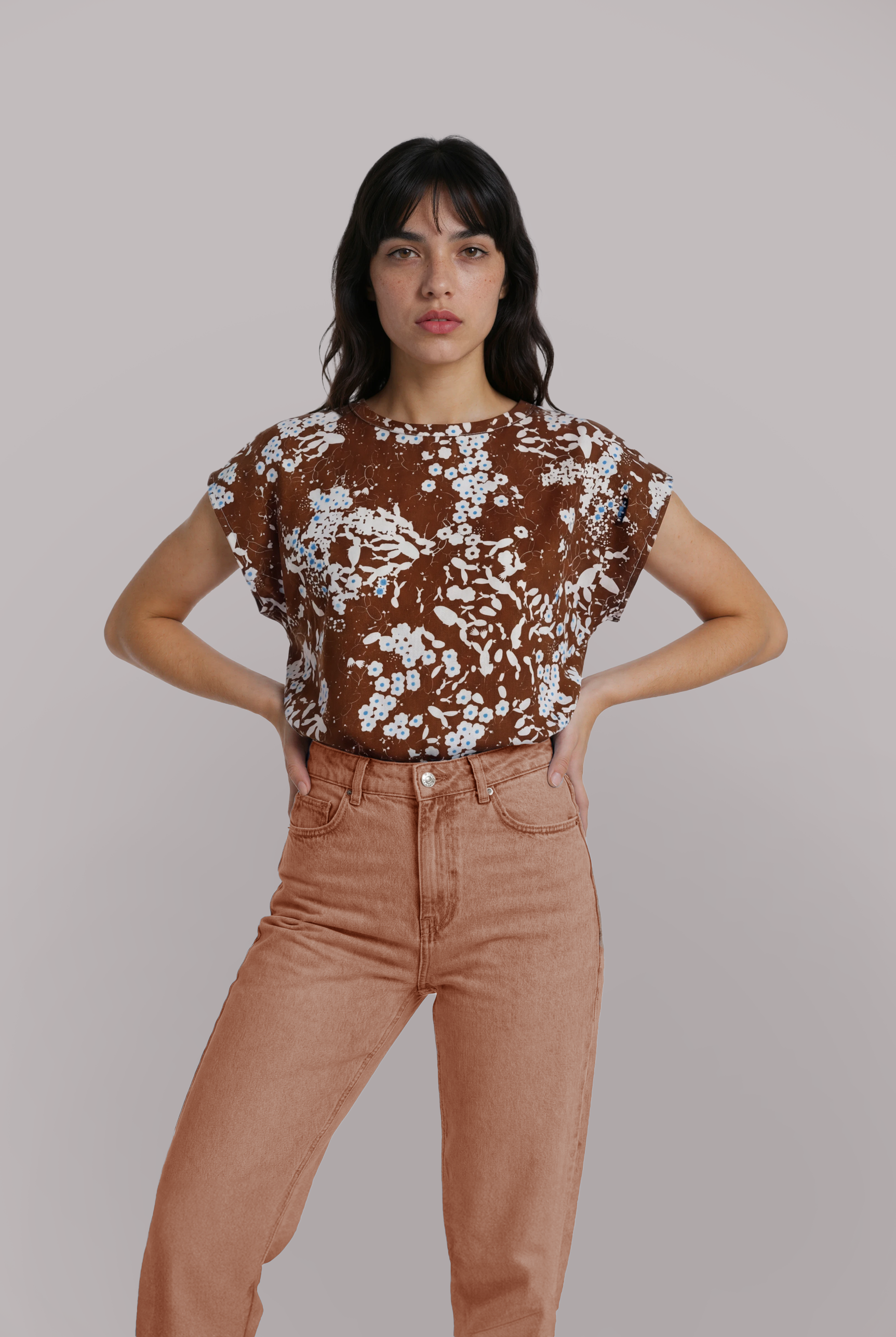Byron Succulent cotton cotton sateen ~ one off