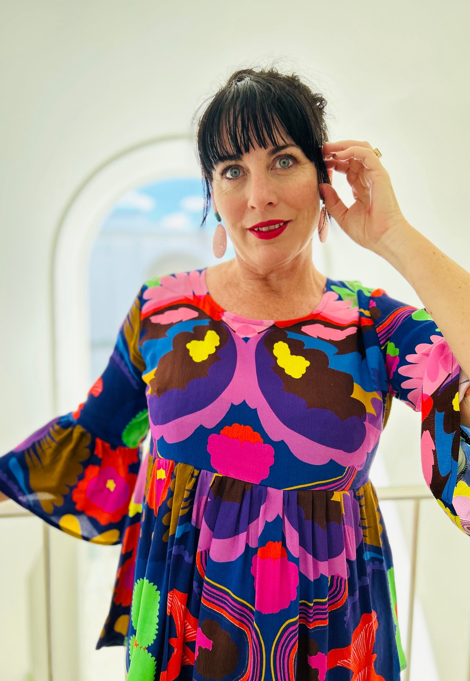 Night Bloom Euphoria Pleated Top LAST ONES