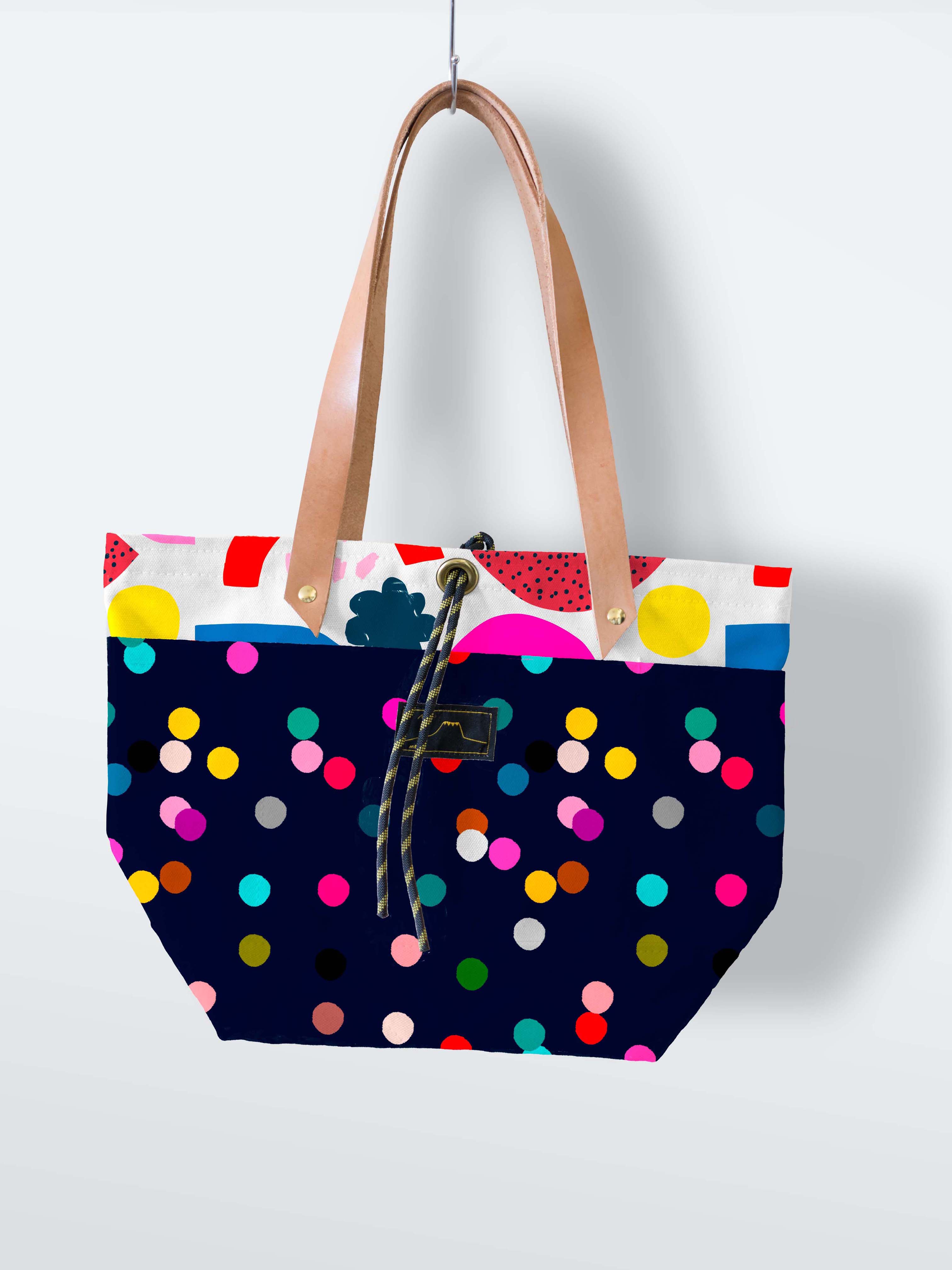 Confetti (navy) cotton  (CUT PIECE 90CM $12)