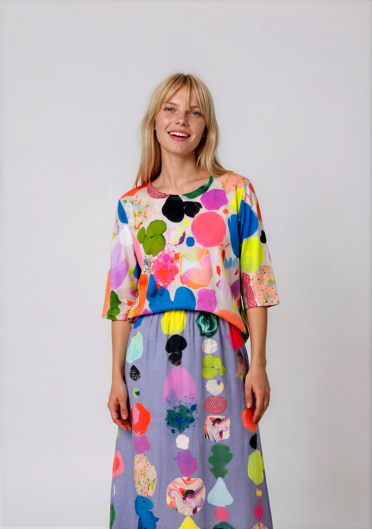 Dancing Sunbeams tencel twill skirt