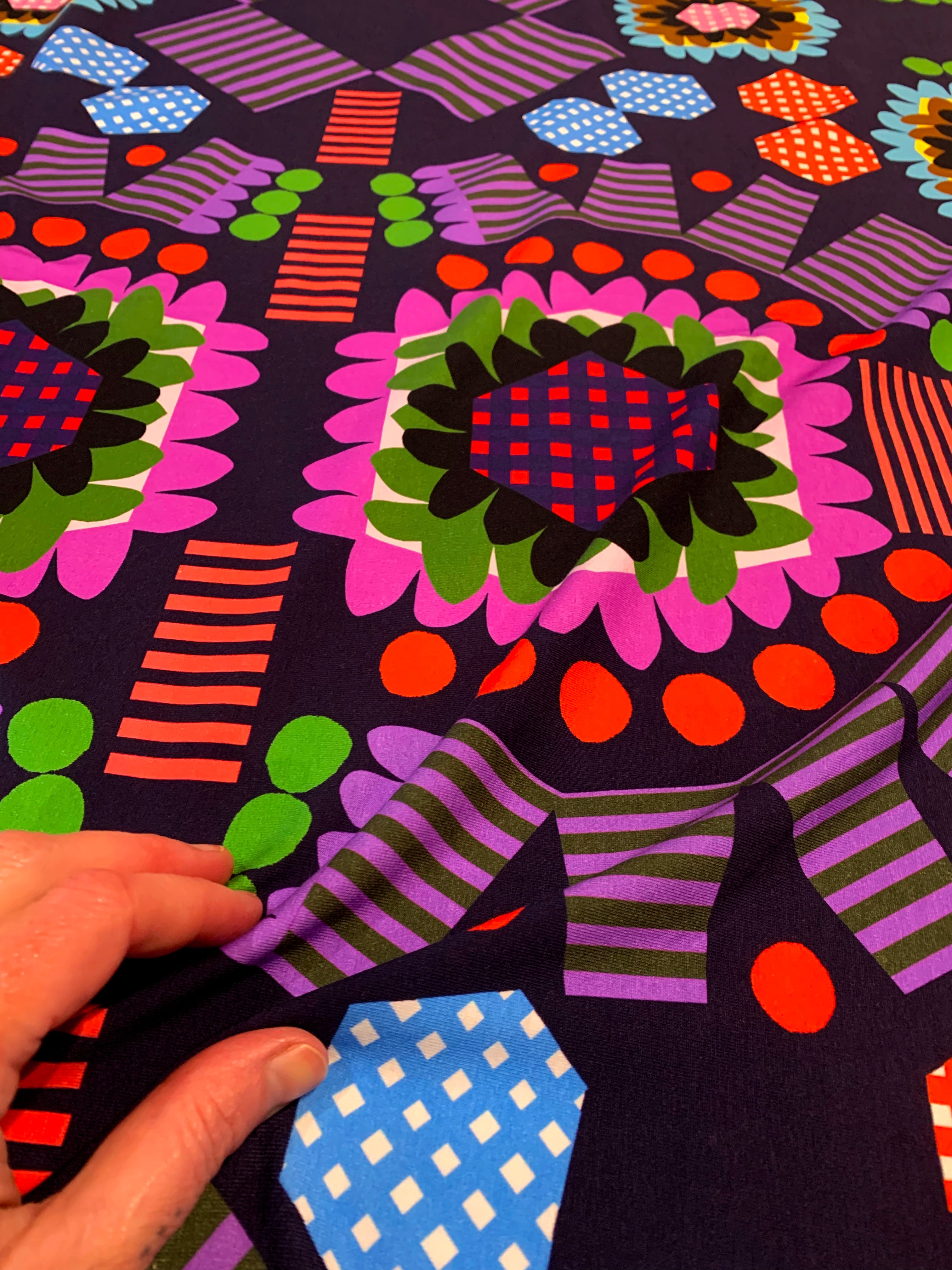 Florence Flower cotton linen (cut piece 50cm)