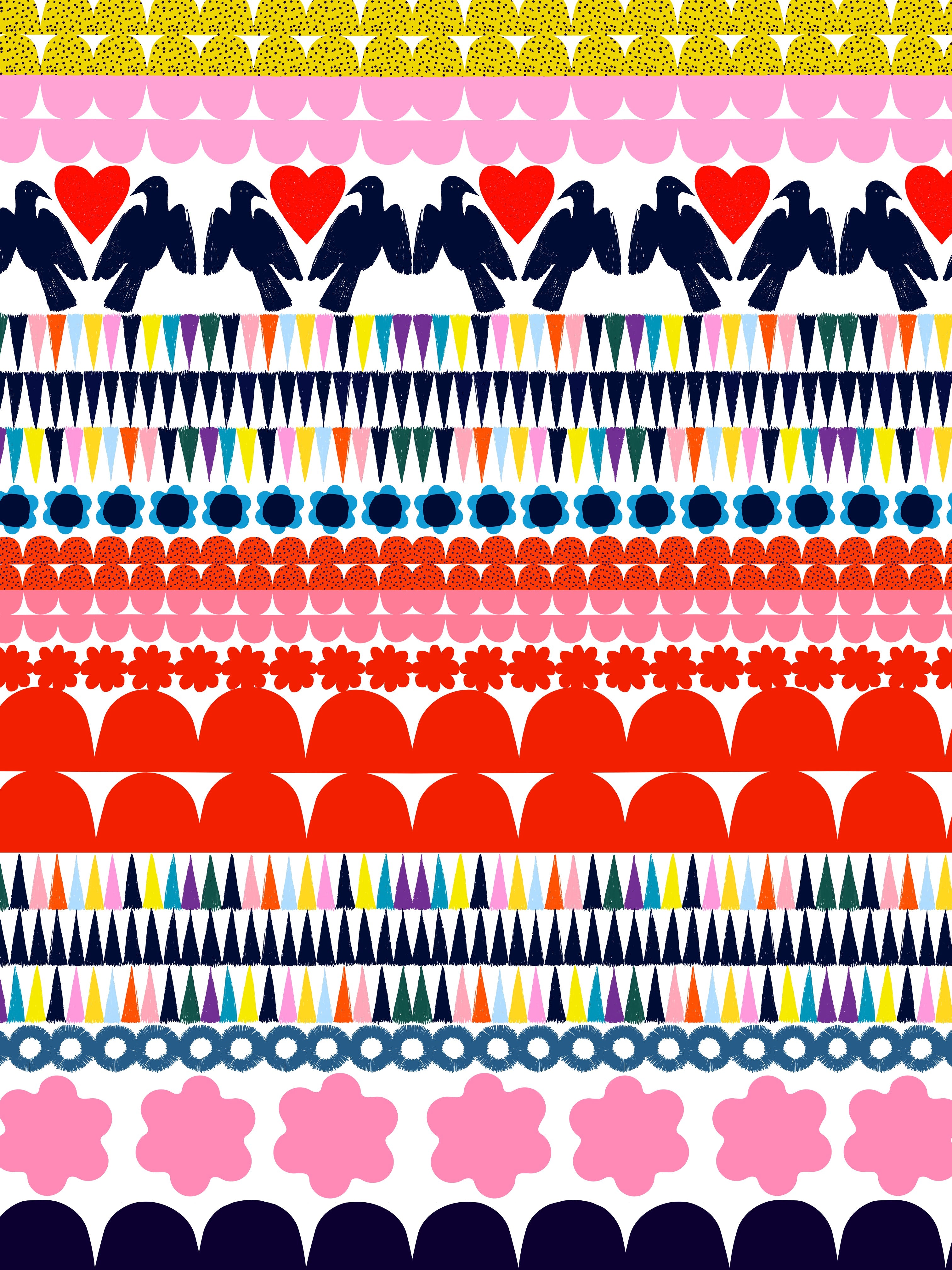 Kooki Peace cotton  (CUT PIECE 1.2 CM $15)