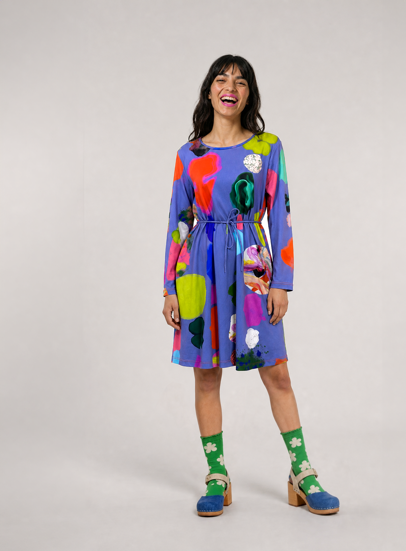 Dancing Sunbeams Mini Jersey Dress