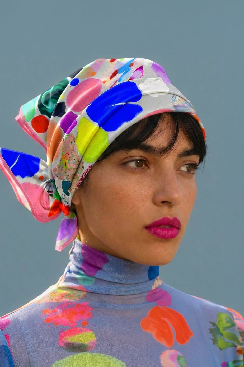 Brave Head Scarf 95% cotton 5% Silk