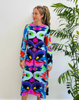 SECONDS/SAMPLE Royal Euphoria Indigo Dress 3XL
