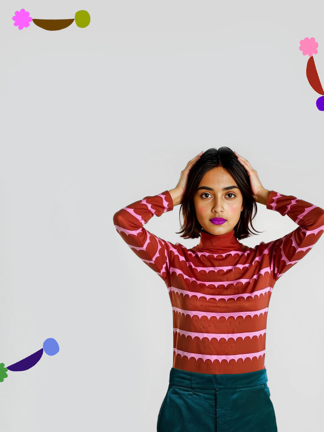 Chestnut Hills Turtleneck Top