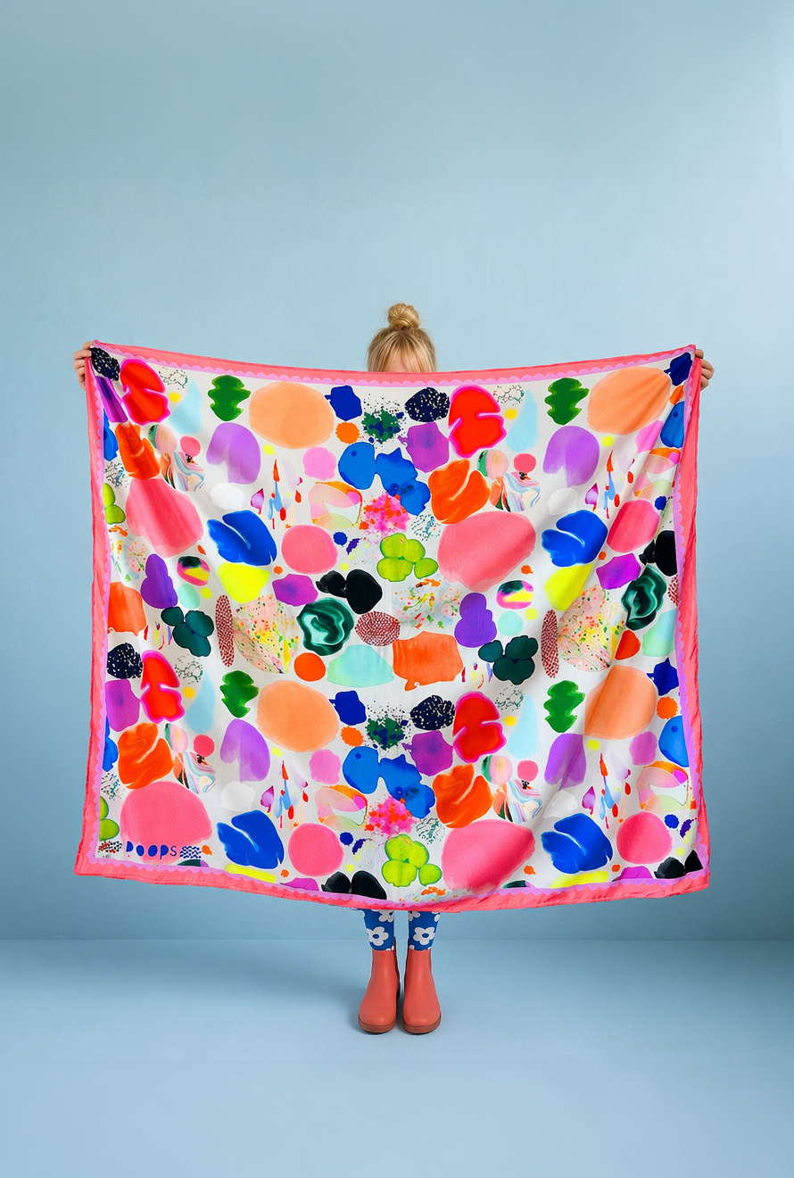 Brave Love 95% cotton 5% Silk Scarf/Sarong