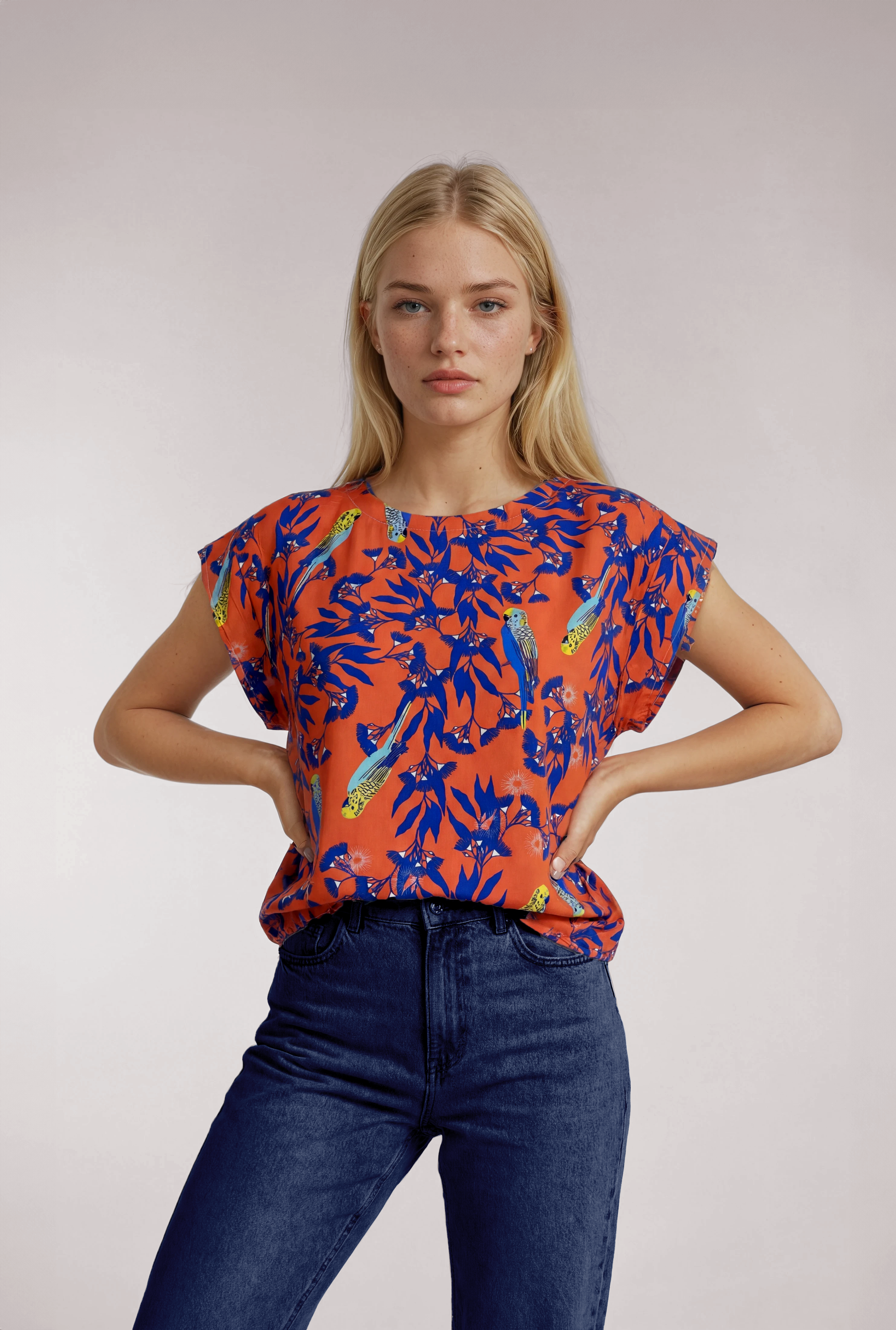 Gum Blossom cotton top