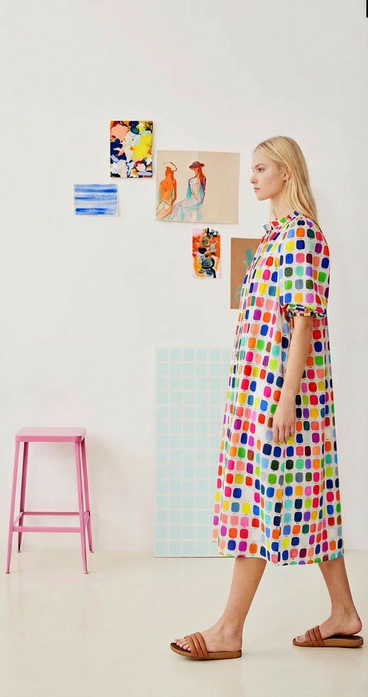 The Artist Palette Dress/sample