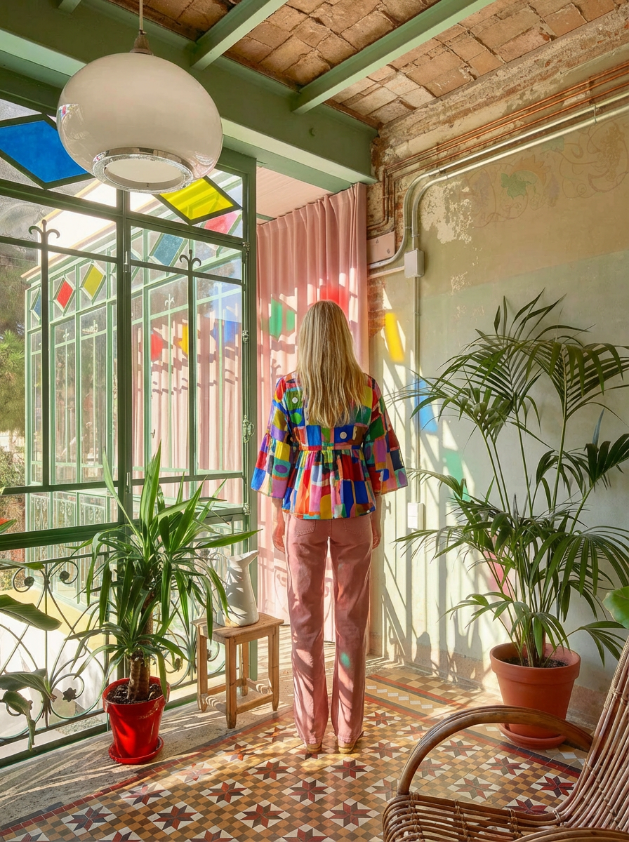The Artist Colour Palette Kimono Top