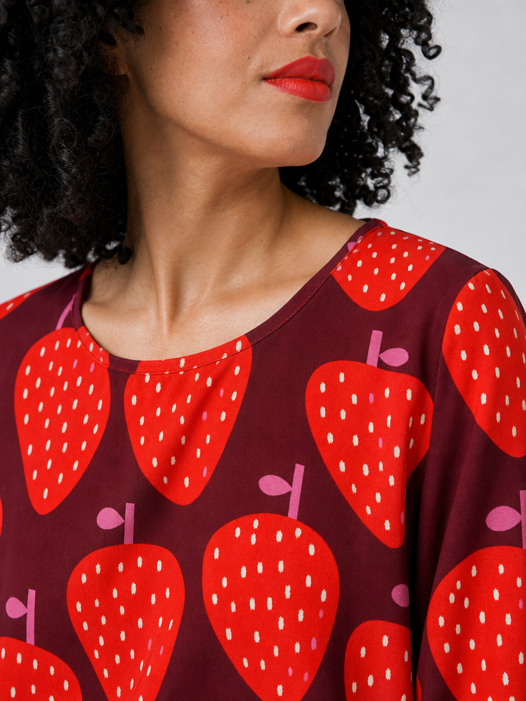 Strawberry Kiss Jersey Dress