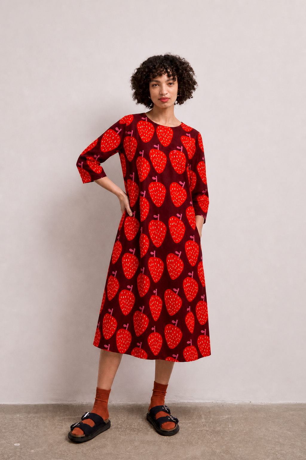 Strawberry Kiss Jersey Dress