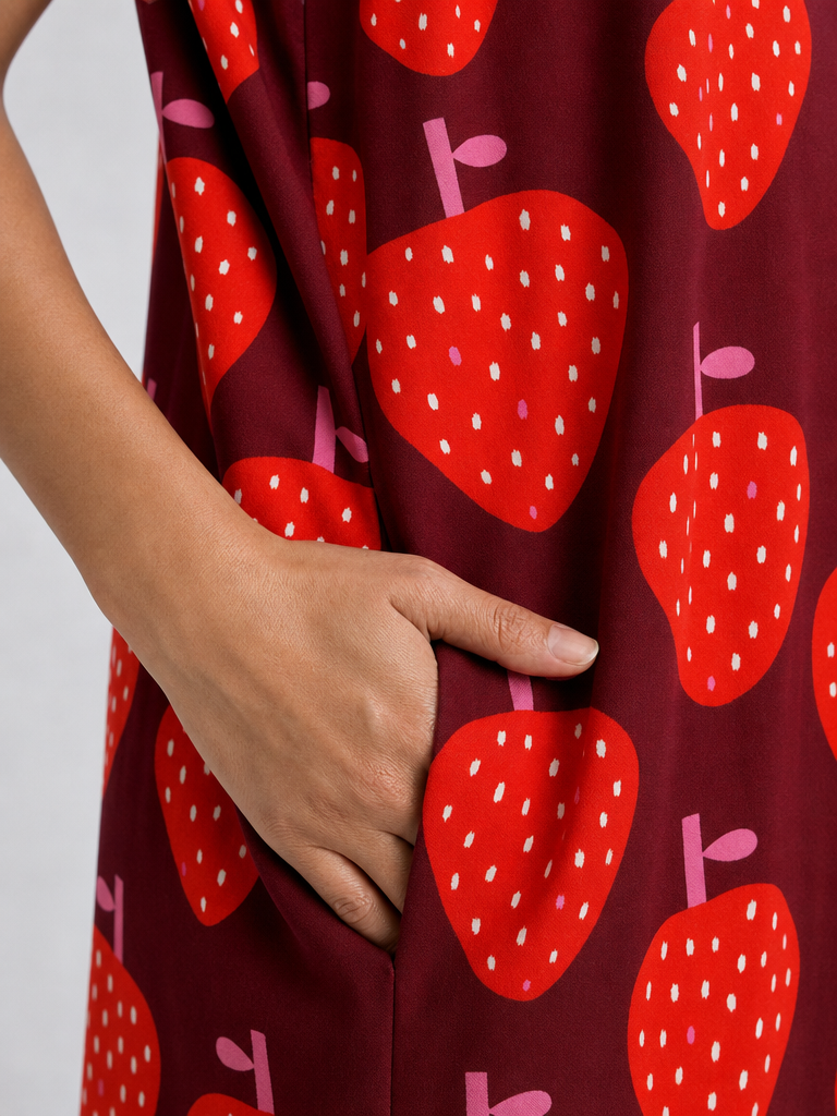 Strawberry Kiss Jersey Dress