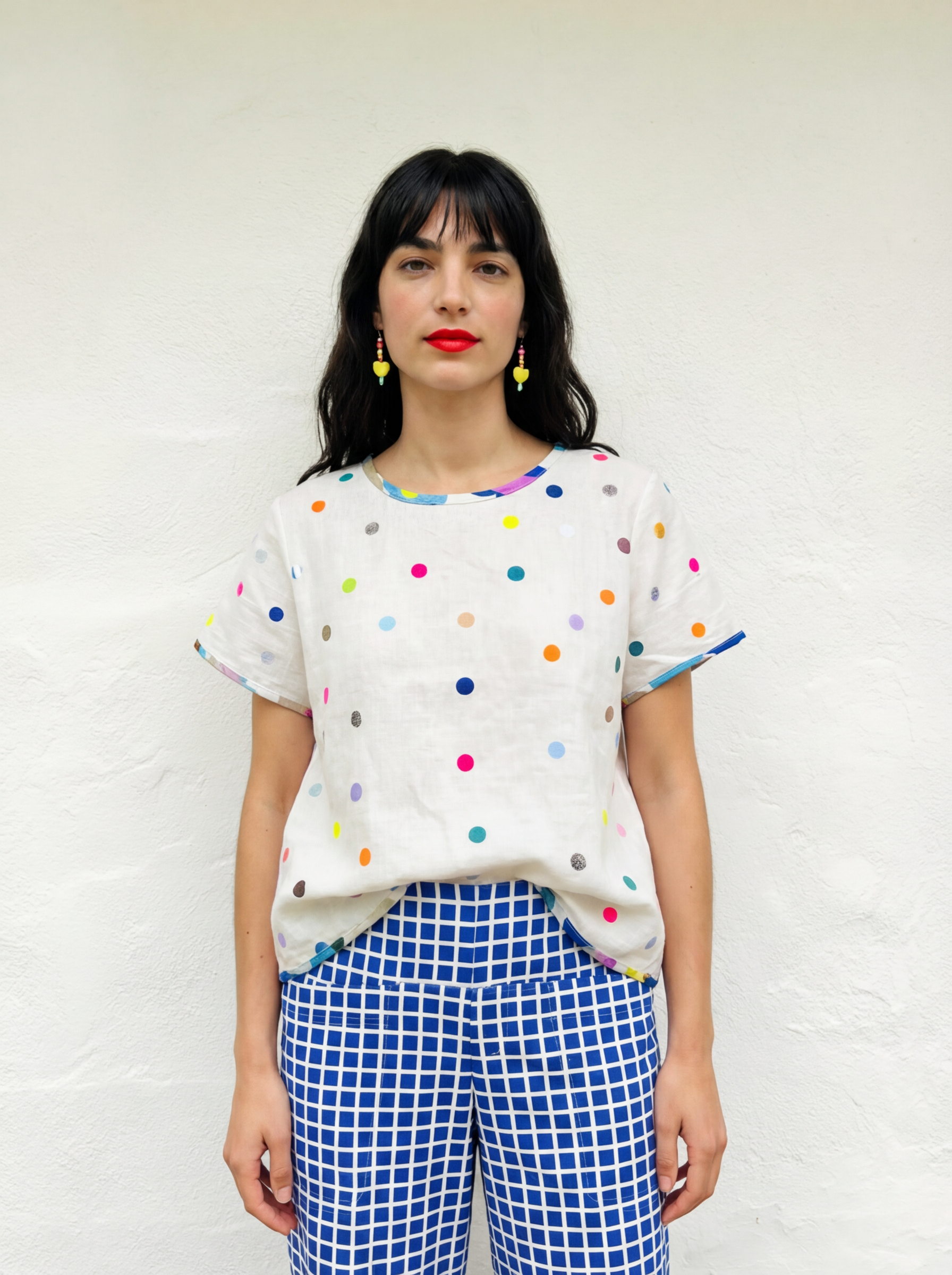 The Artist Shapes recycled linen top ~ last ones