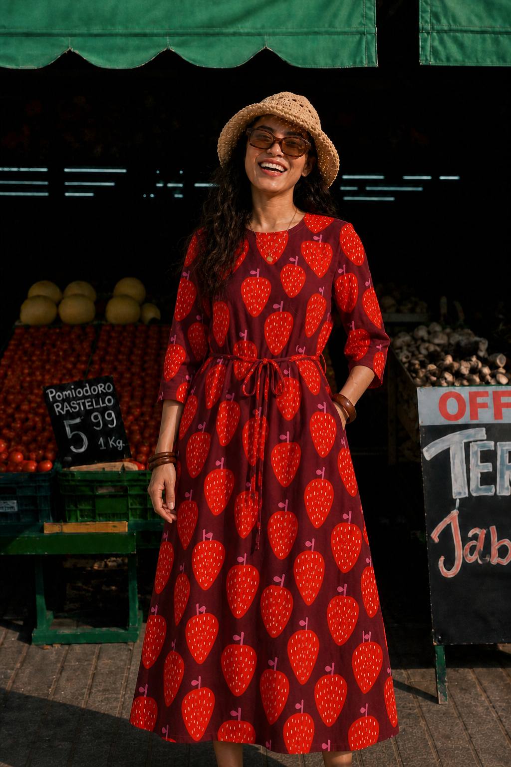 Strawberry Kiss Jersey Dress