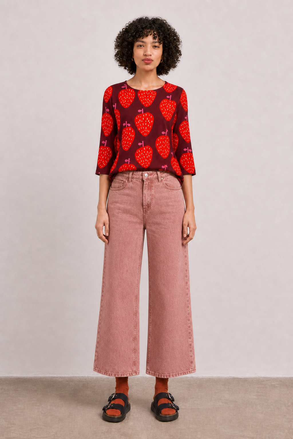 Strawberry Kiss Jersey Top