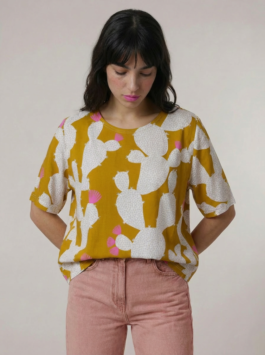 Cactus Blush Jersey Top