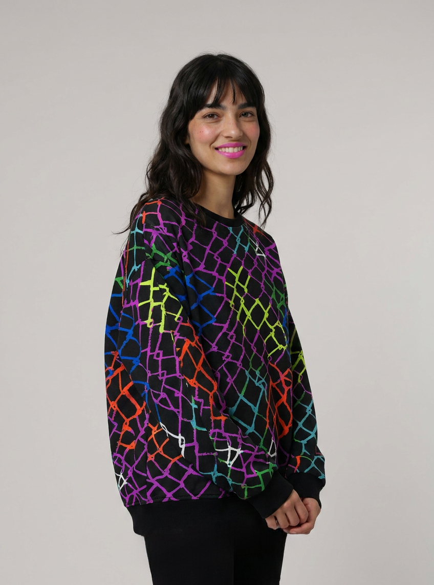 Neon Knit ~ french terry jumper