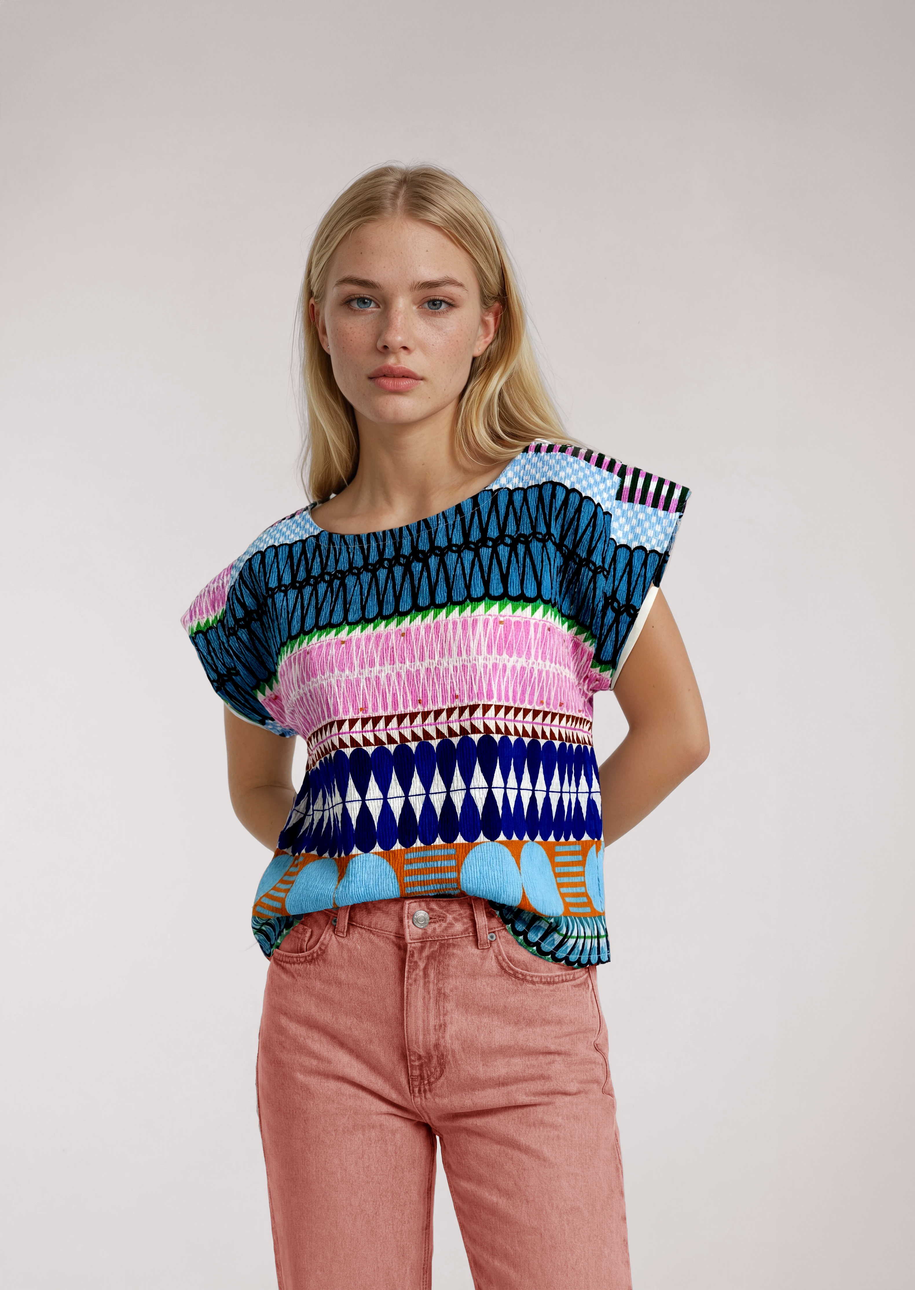 Weft & Waft cotton top