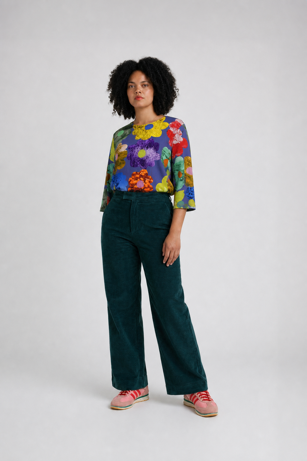 Electric Bloom Jersey Top