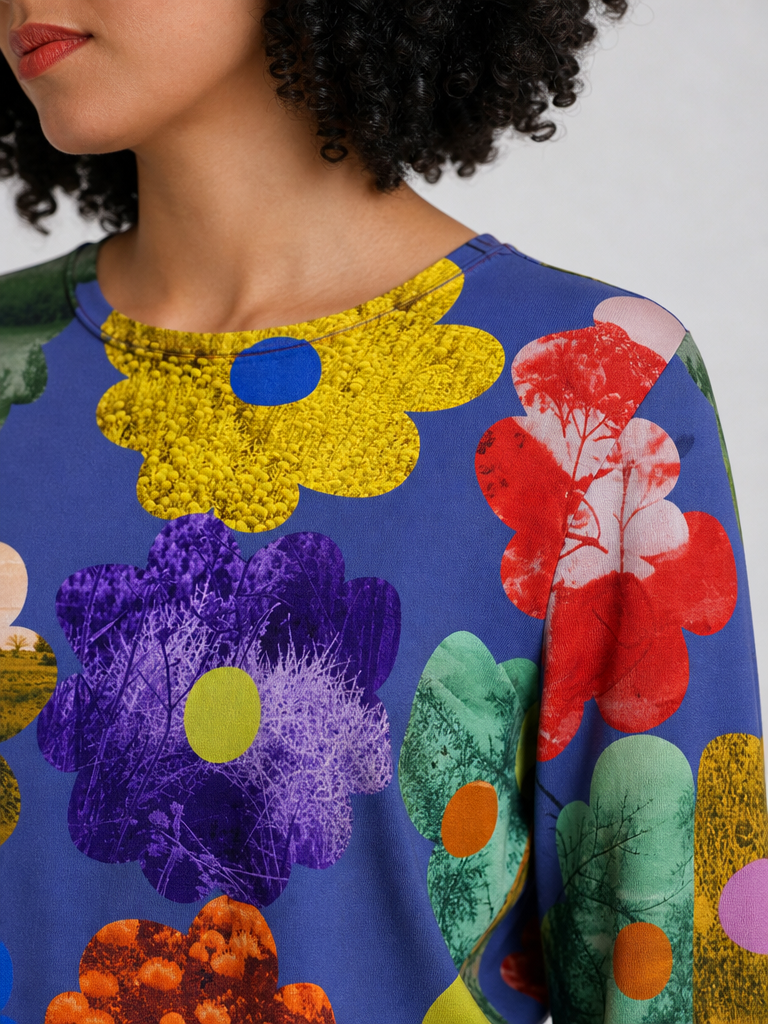Electric Bloom Jersey Top