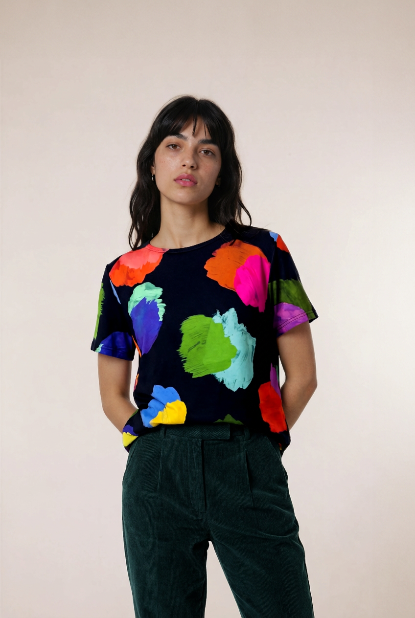 Paint Swatch Jersey Top