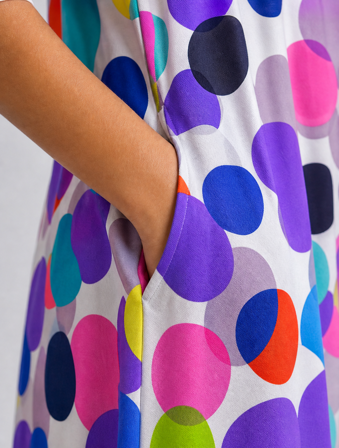 Confetti Pop/large scale print Jersey Dress