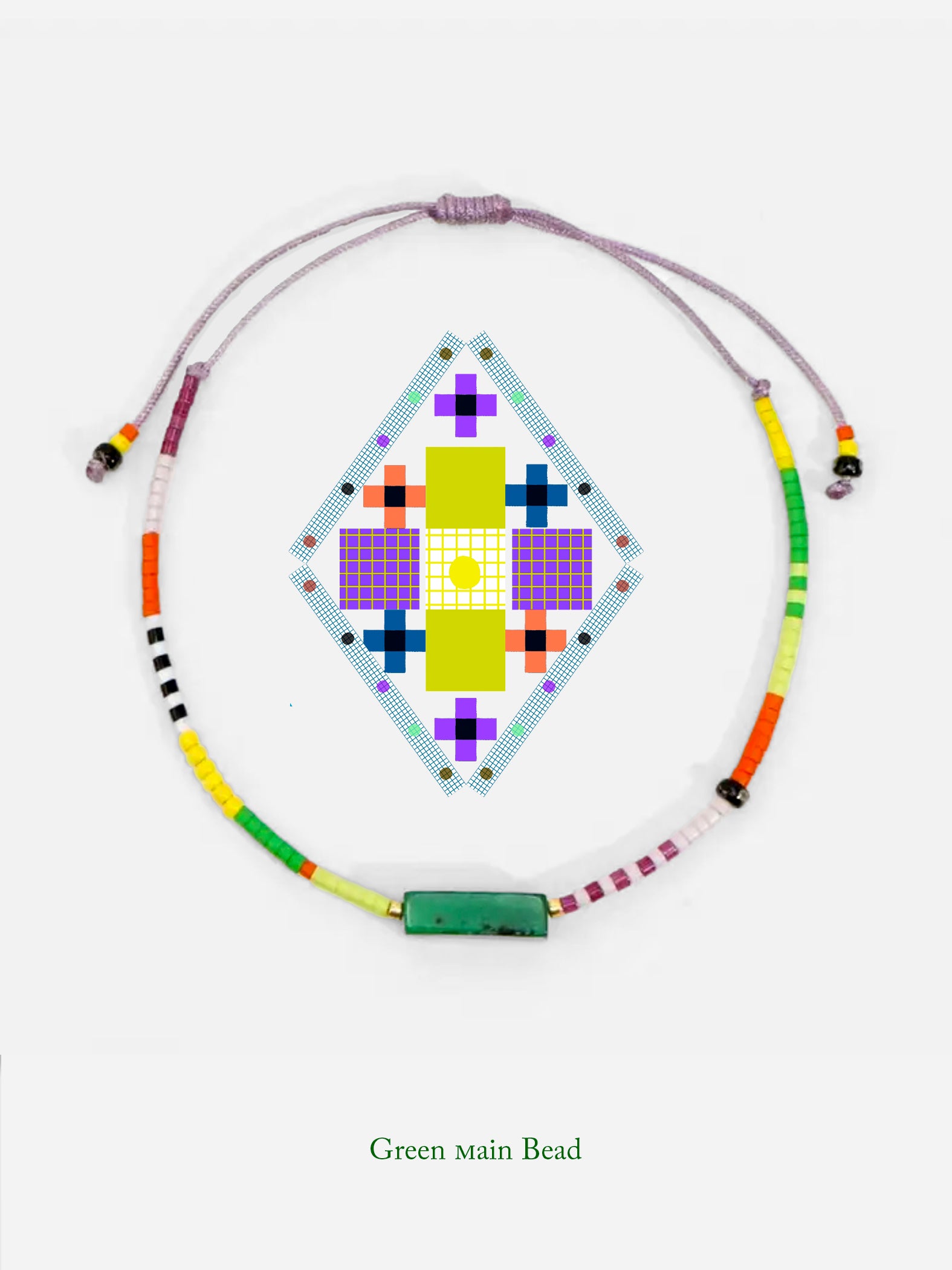 Stitch To Stitch Decorated Multicolour Beaded Bracelet's