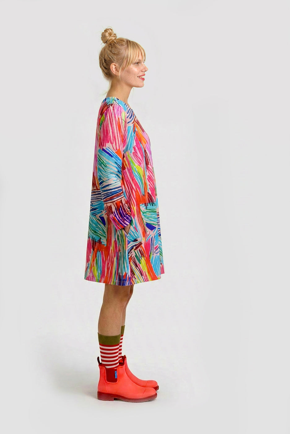 Mini Traces Jersey Dress