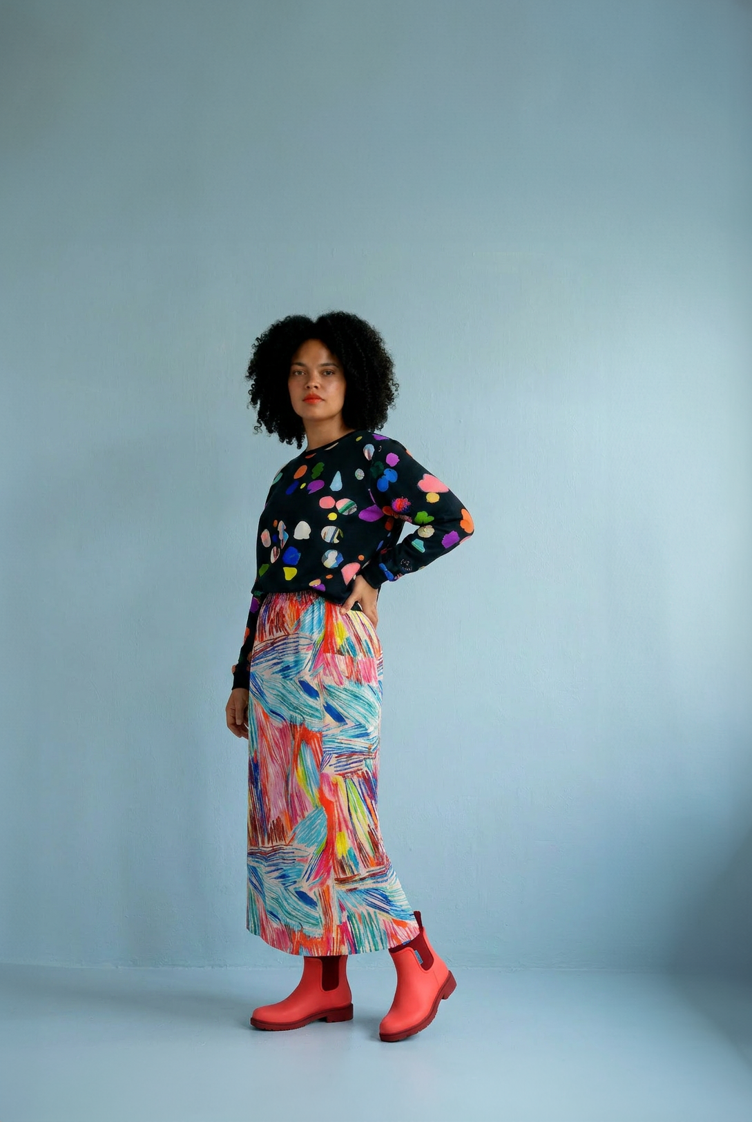 Vivid ~ french terry jumper