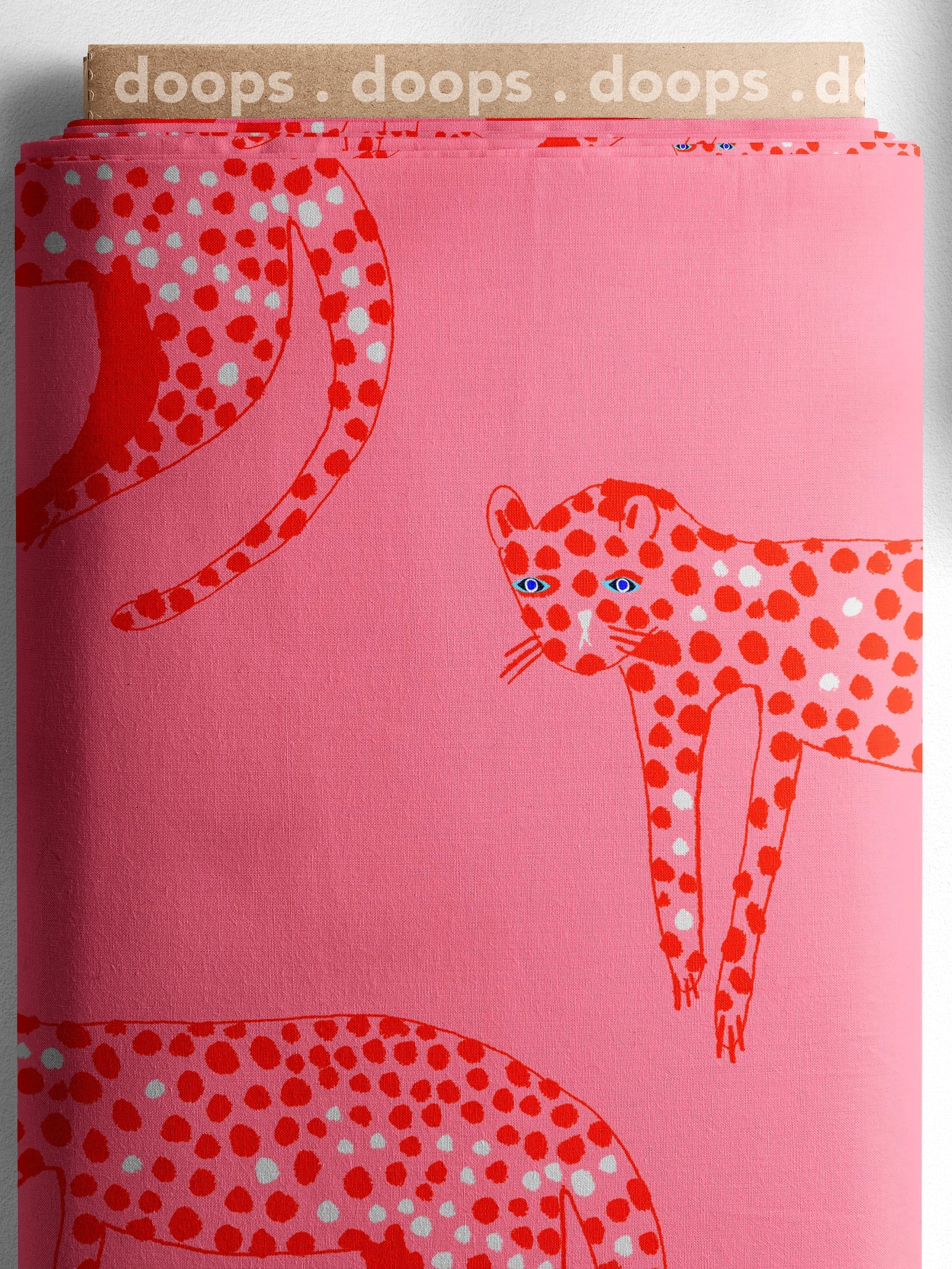 Pink Leopard jersey (CUT PIECE 1.5M $20)