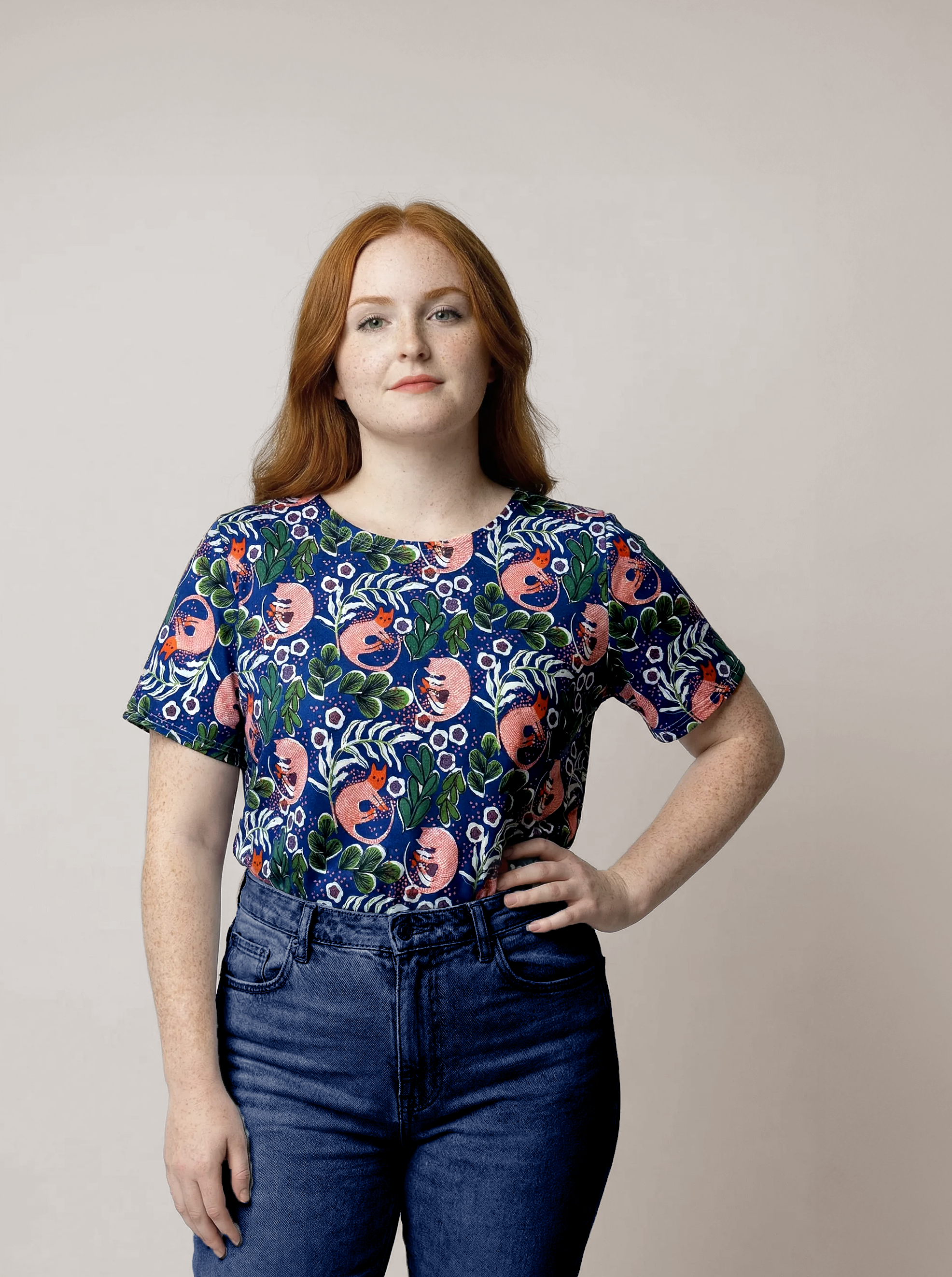 Cat Nap colour Jersey Top ~ last ones