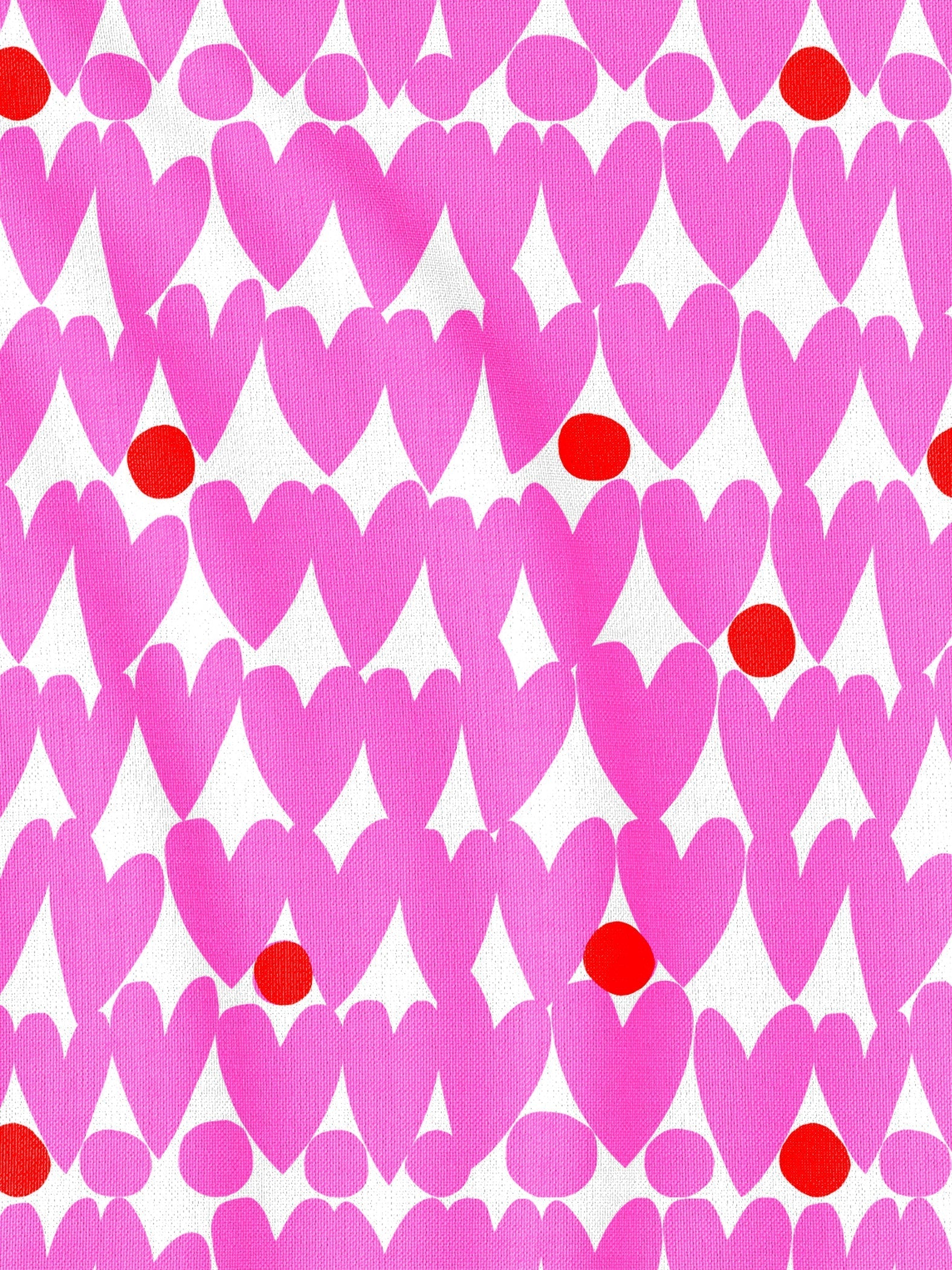 Sweet Pink Love cotton (CUT PIECE 2.2M $30)